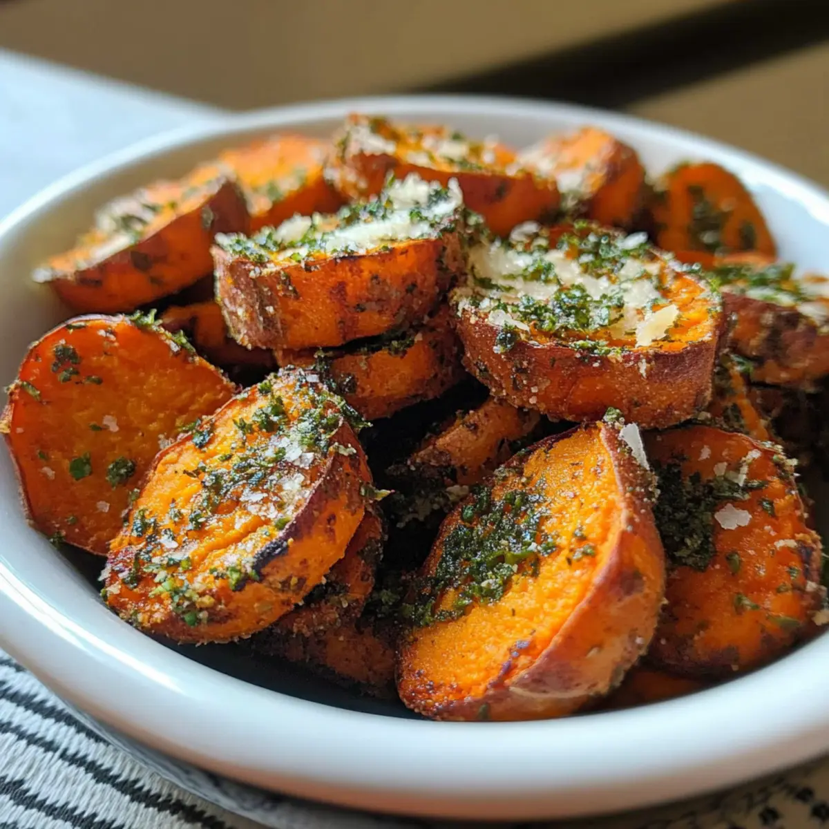 Crispy Sweet Potato Bites with Herb Butter Magic