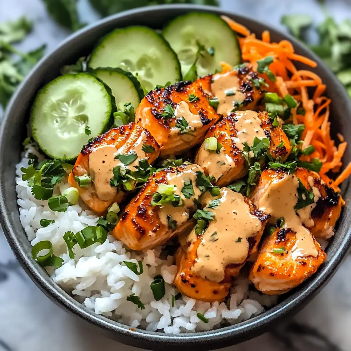 Bang Bang Salmon Bowls: Quick, Crispy, and Customizable Delight