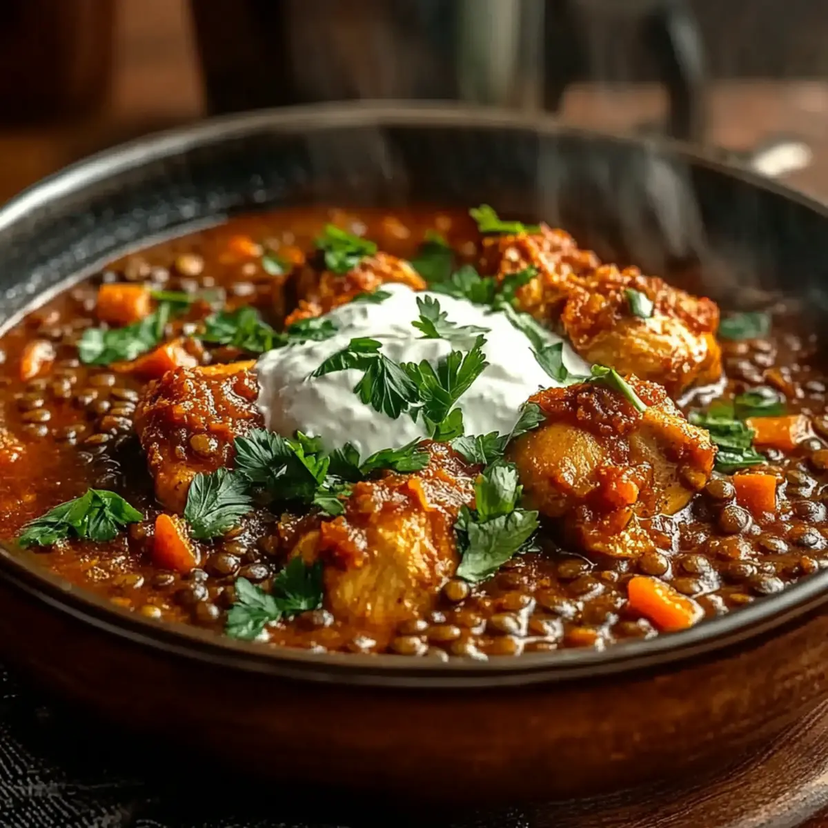 Easy One-Pot Harissa Chicken and Lentils for Cozy Nights