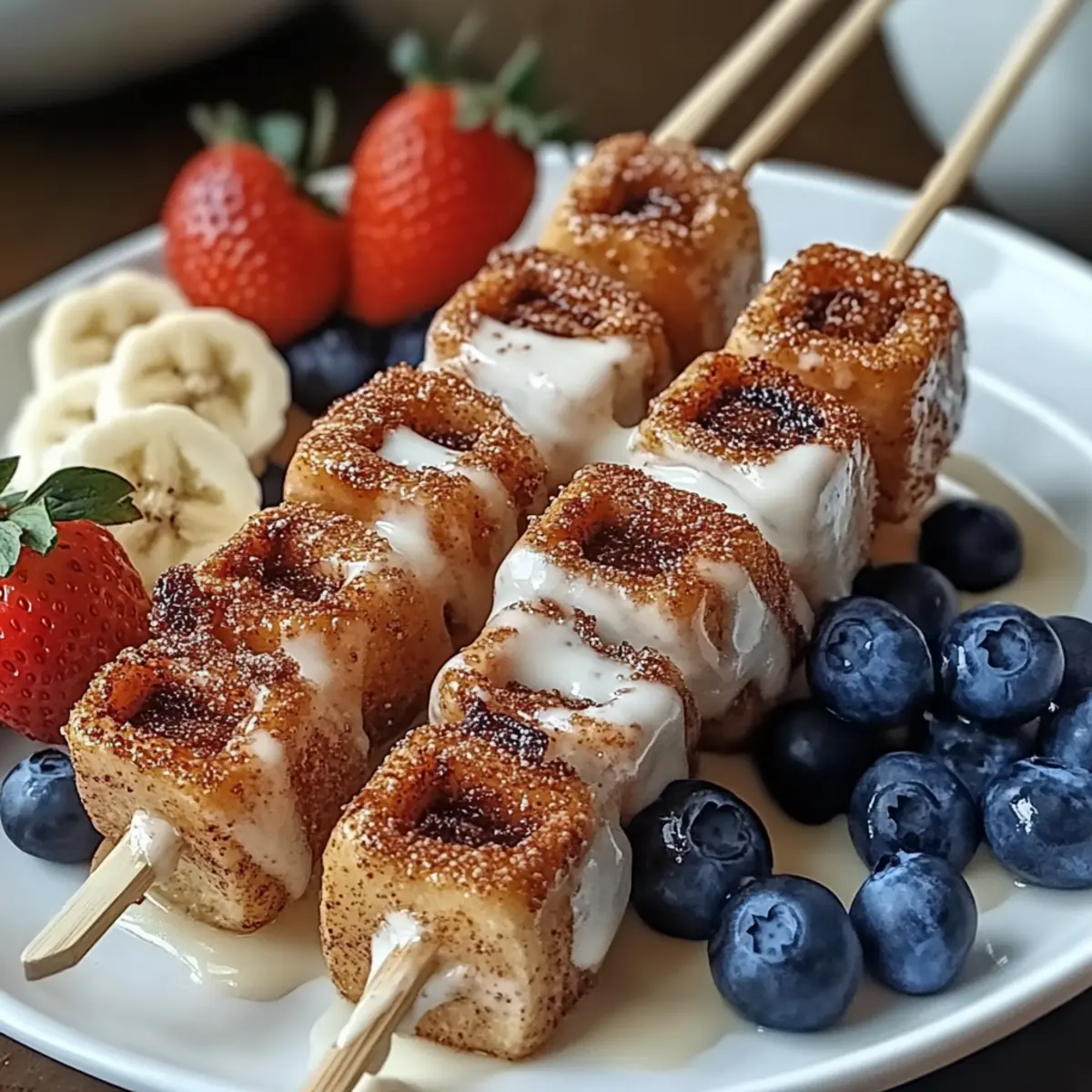 Cinnamon Roll Breakfast Skewers That Brighten Your Mornings