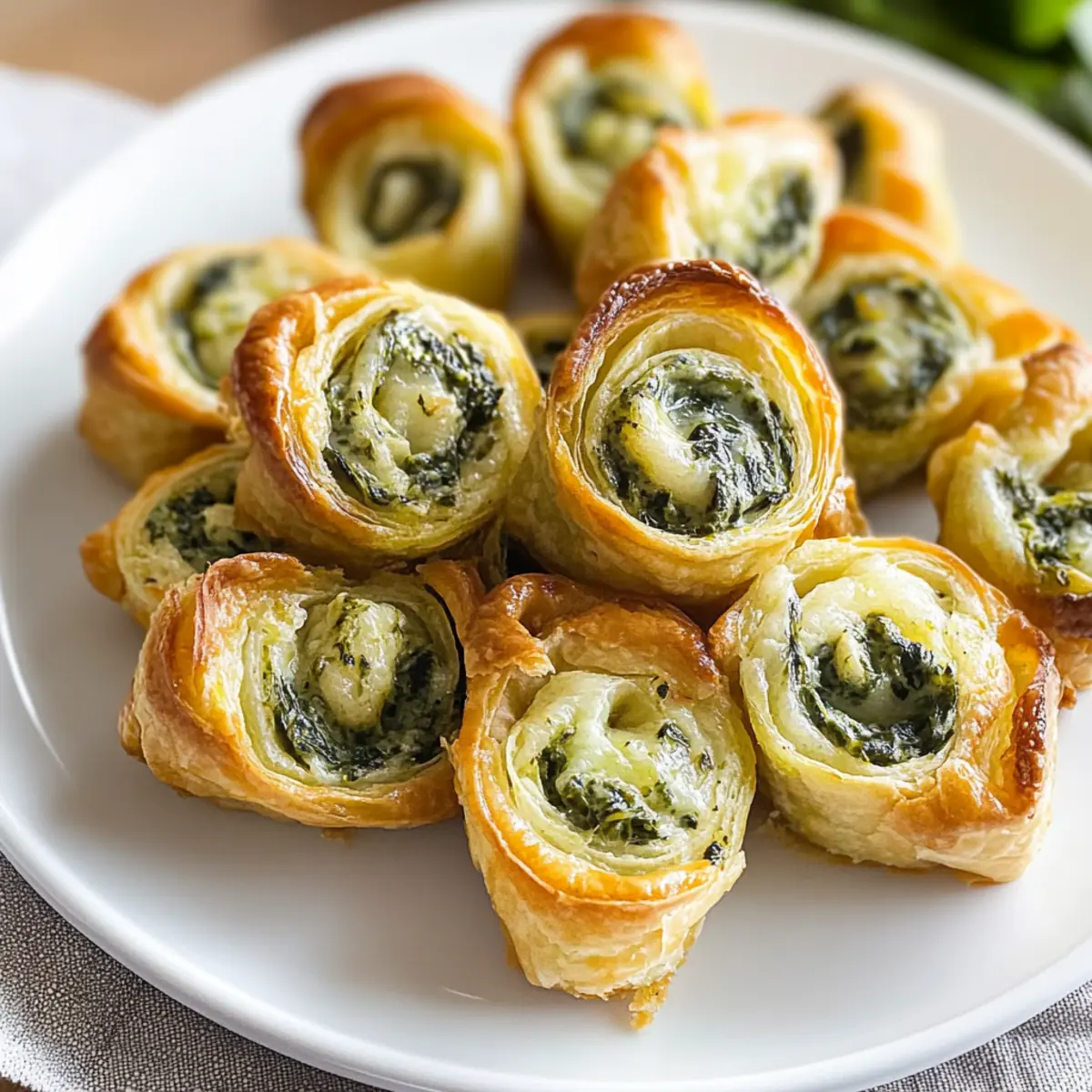Savory Easy Spinach Dip in Bite-Sized Pinwheels Delight