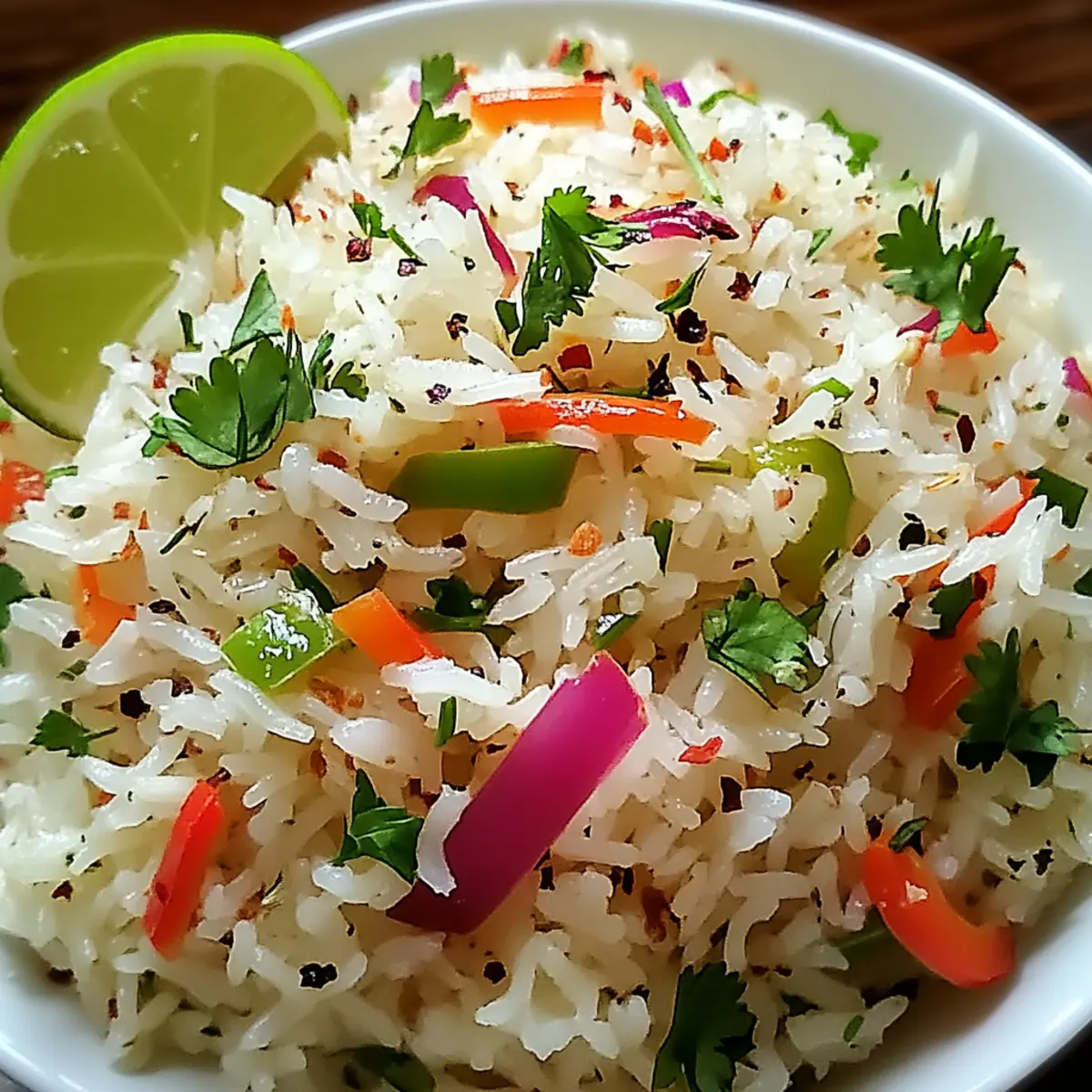 Tropical Island Coconut Pepper Rice: A Healthy Weeknight Treat