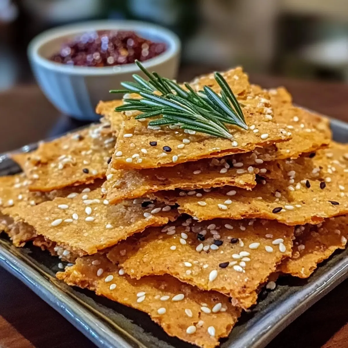 Crunchy Sweet Potato Sesame Crackers: A Healthy Snack Joy