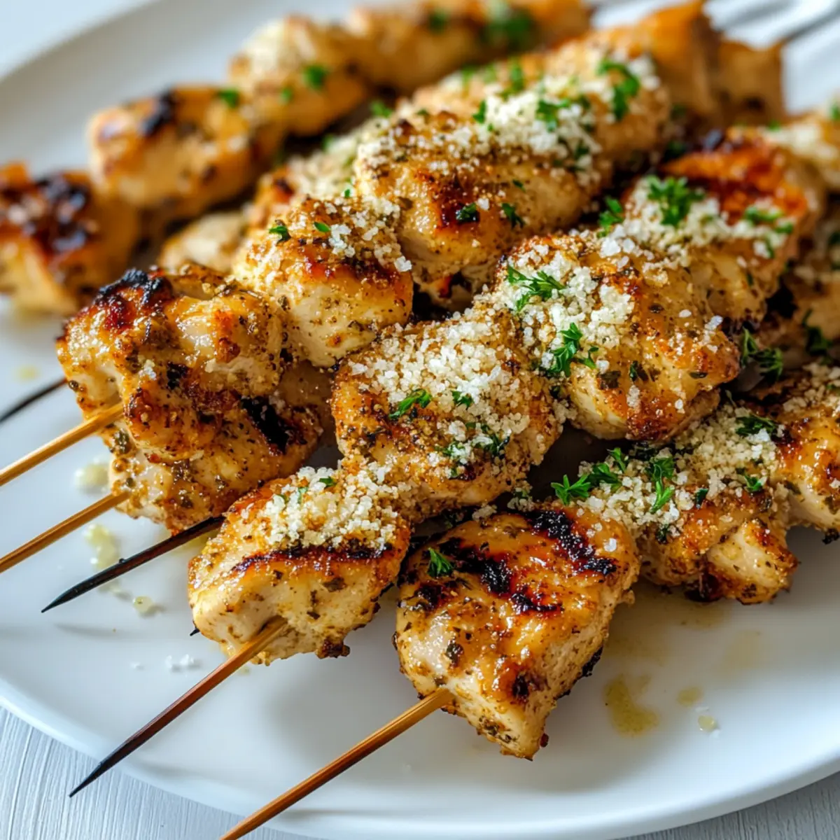 Garlic Parmesan Chicken Skewers That Everyone Will Love