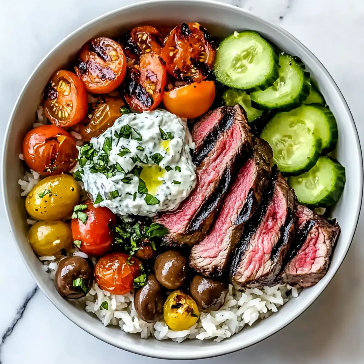 Mediterranean Steak Bowl Recipe: Flavorful Meal in 30 Minutes