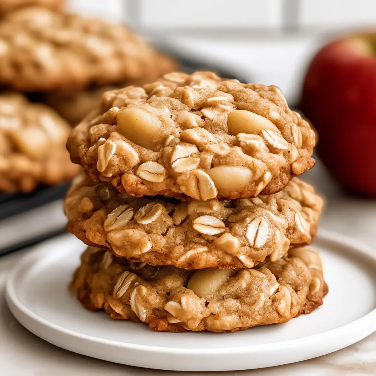 Chewy Low Sugar Applesauce Oatmeal Cookies for Guilt-Free Snacking