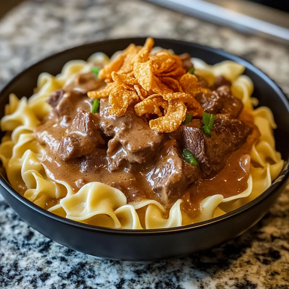 Mouthwatering French Onion Beef and Noodles for Cozy Nights