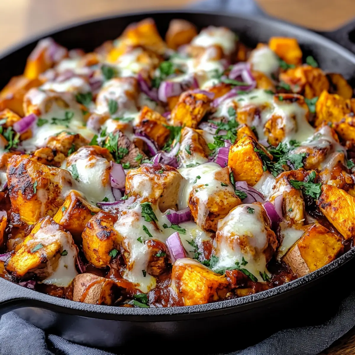 BBQ Chicken Sweet Potato Skillet: Comfort in One Pan