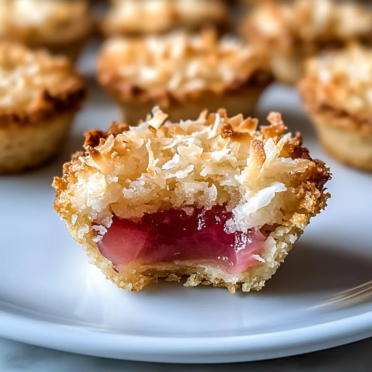 Rhubarb Coconut Macaroon Tarts: Sweet Springtime Bliss