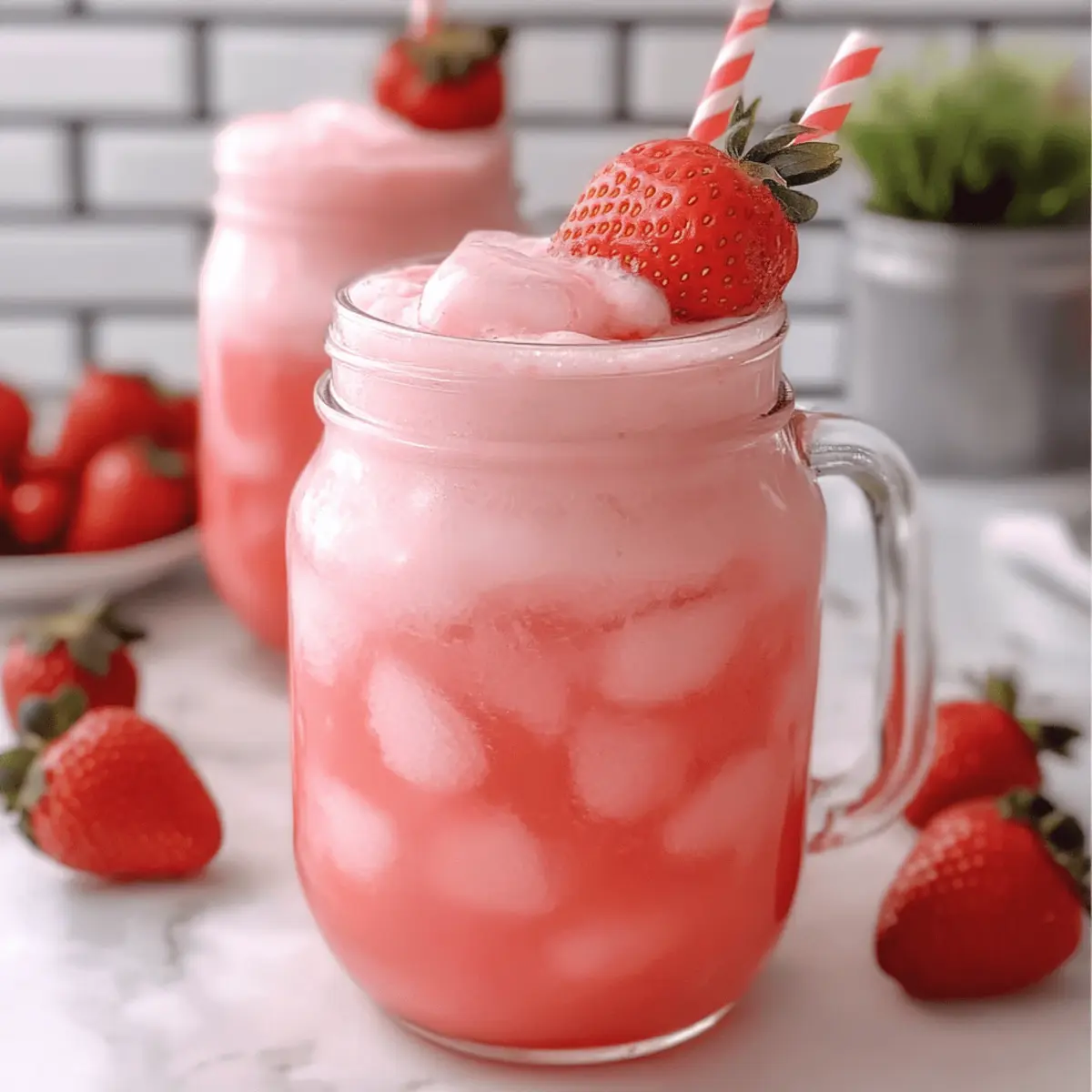 Coconut Strawberry Refresher: Your Tropical Sip of Joy
