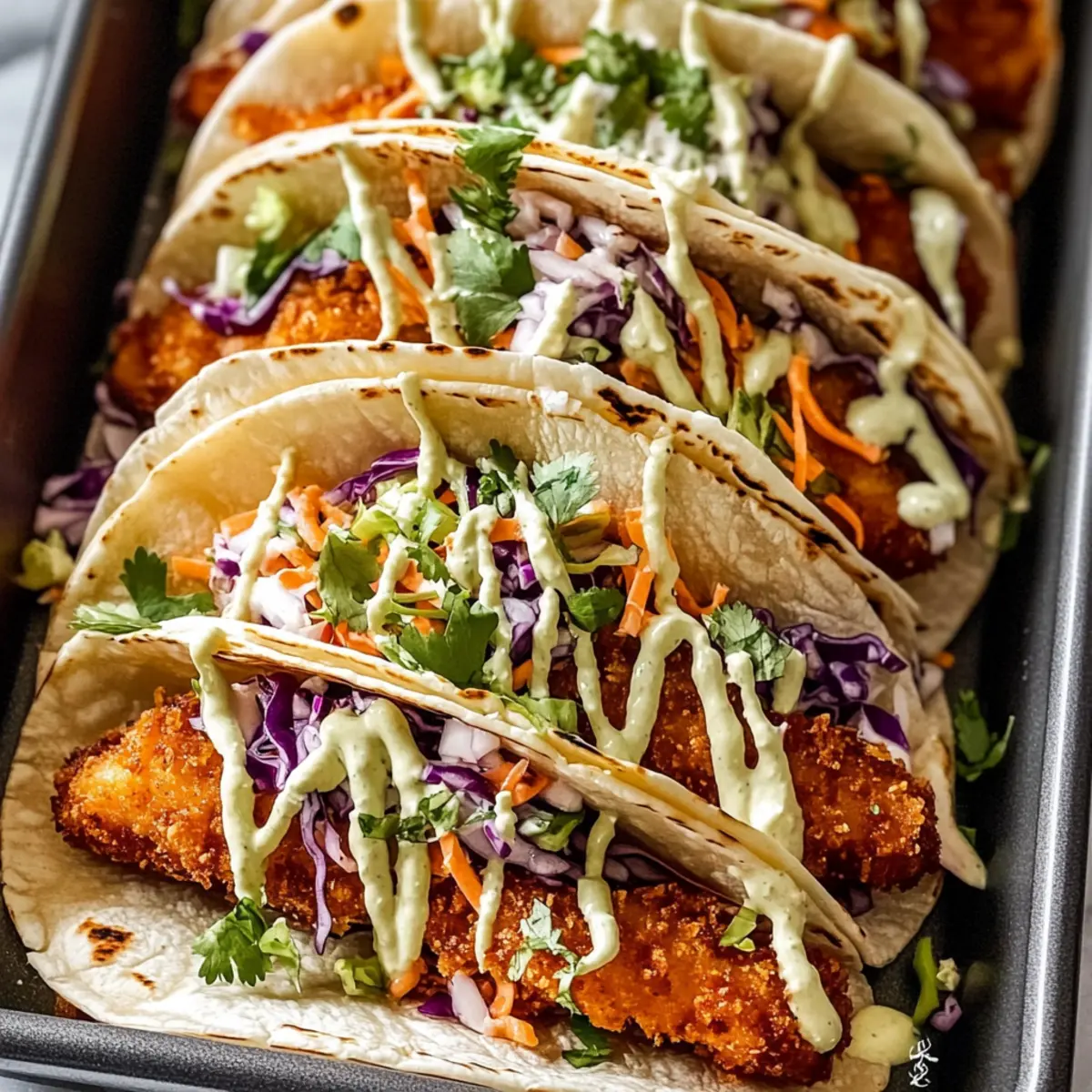Baja Fish Tacos: Crispy Crunch with Flavorful Toppings
