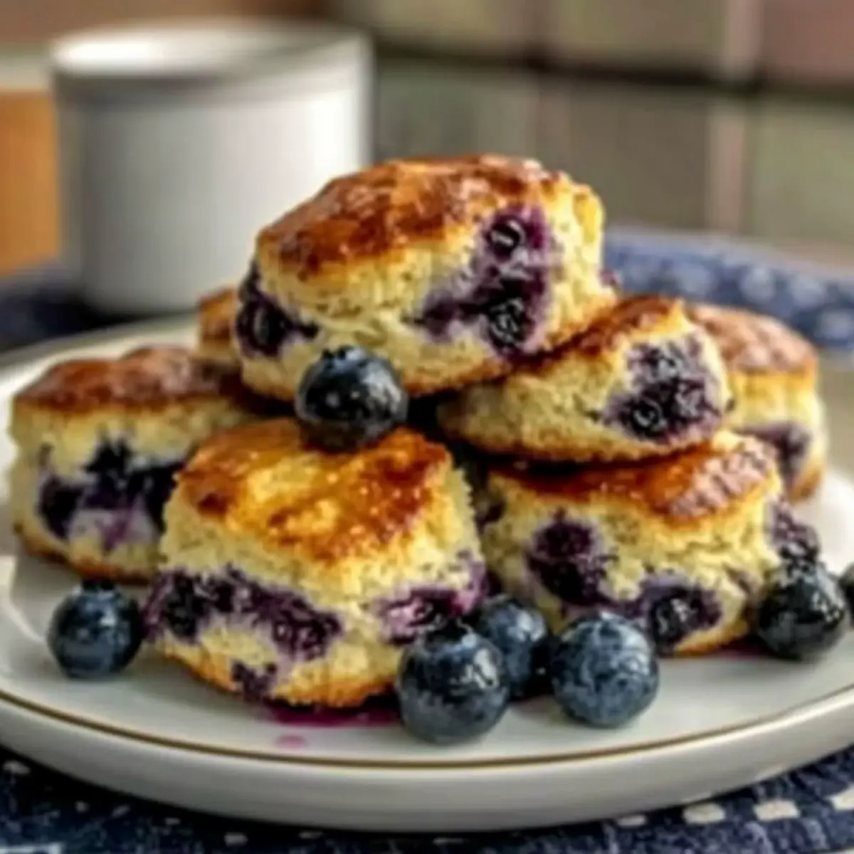 Fluffy Blueberry Biscuits Ready in Under 30 Minutes