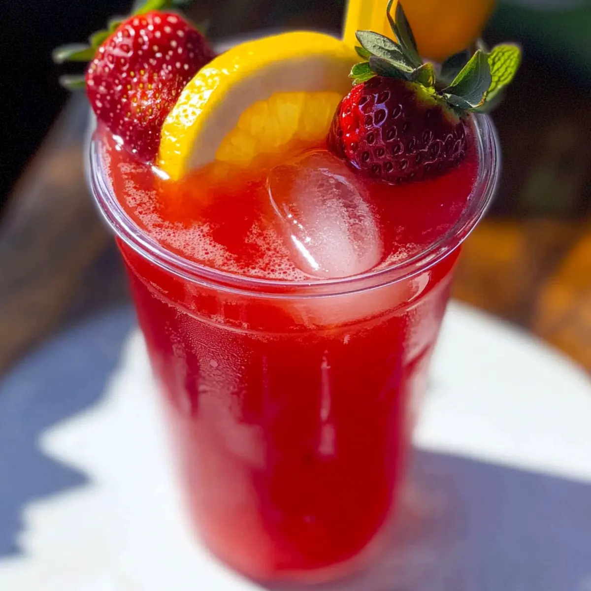 Refreshing Hibiscus Tea Strawberry-Lemonade for Hot Days