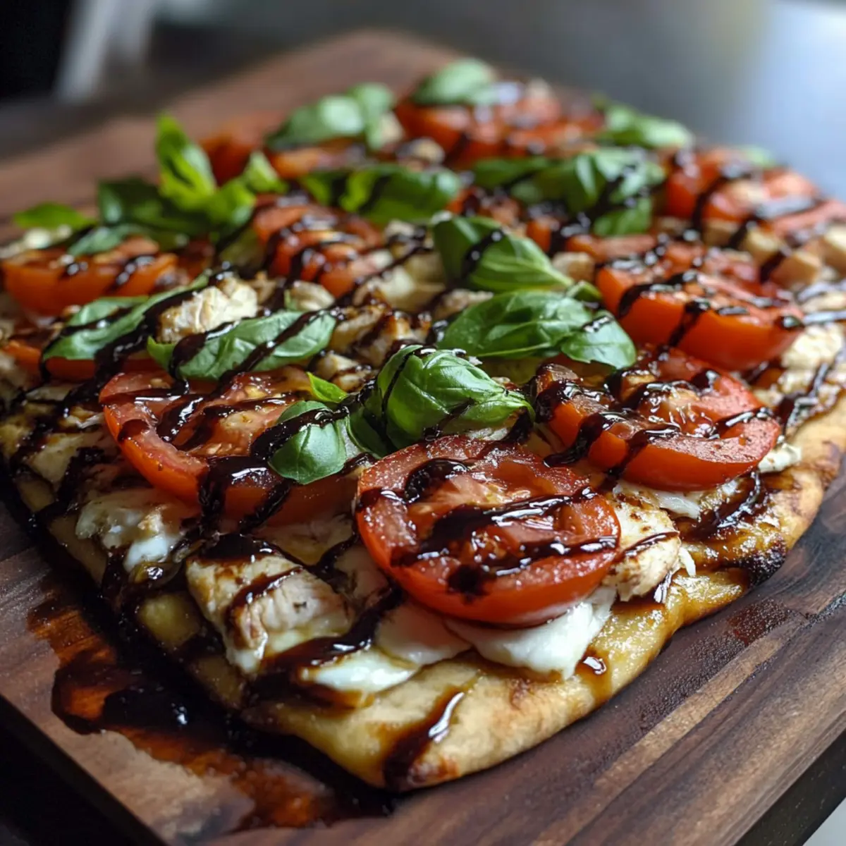 Chicken Caprese Flatbread Recipe: Quick, Fresh & Flavorful!