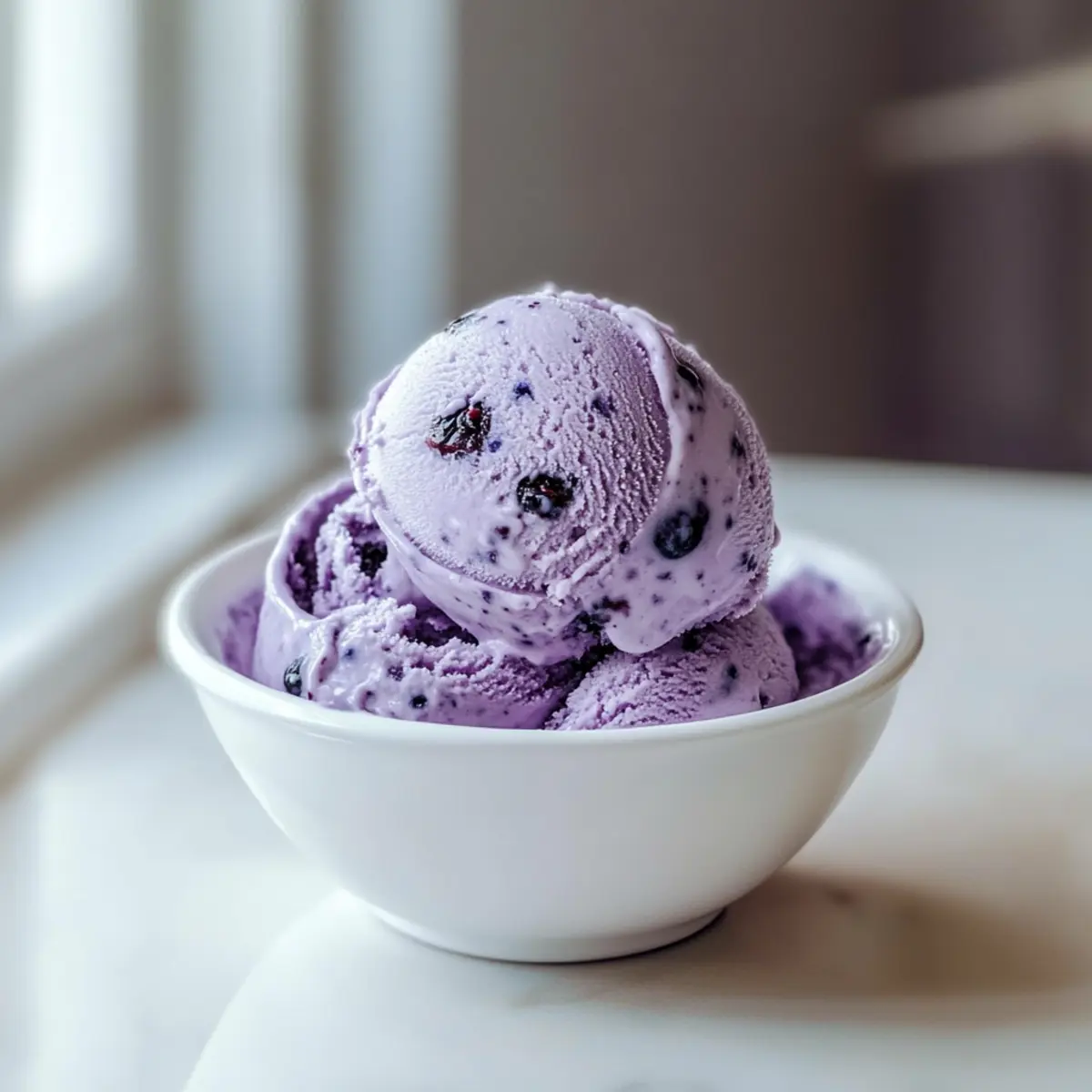 Creamy Blueberry Cottage Cheese Ice Cream You’ll Love