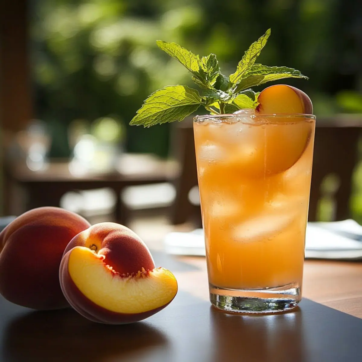 Delicious Peach Bellini Mocktail for a Refreshing Treat