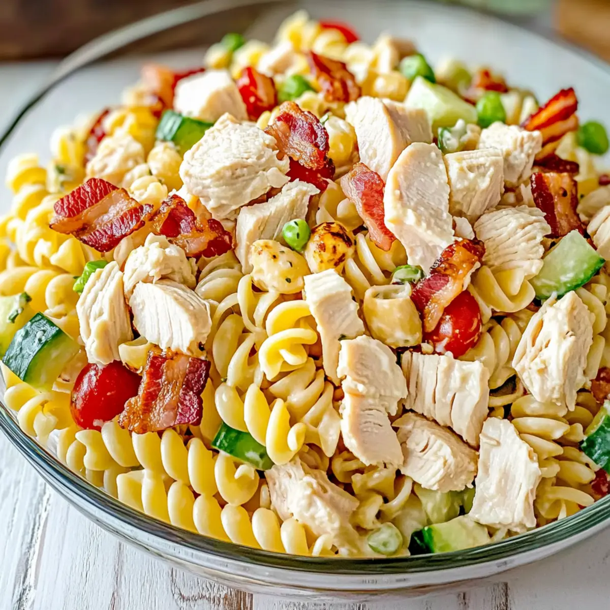 Delicious Chicken Club Pasta Salad for Effortless Summer Meals