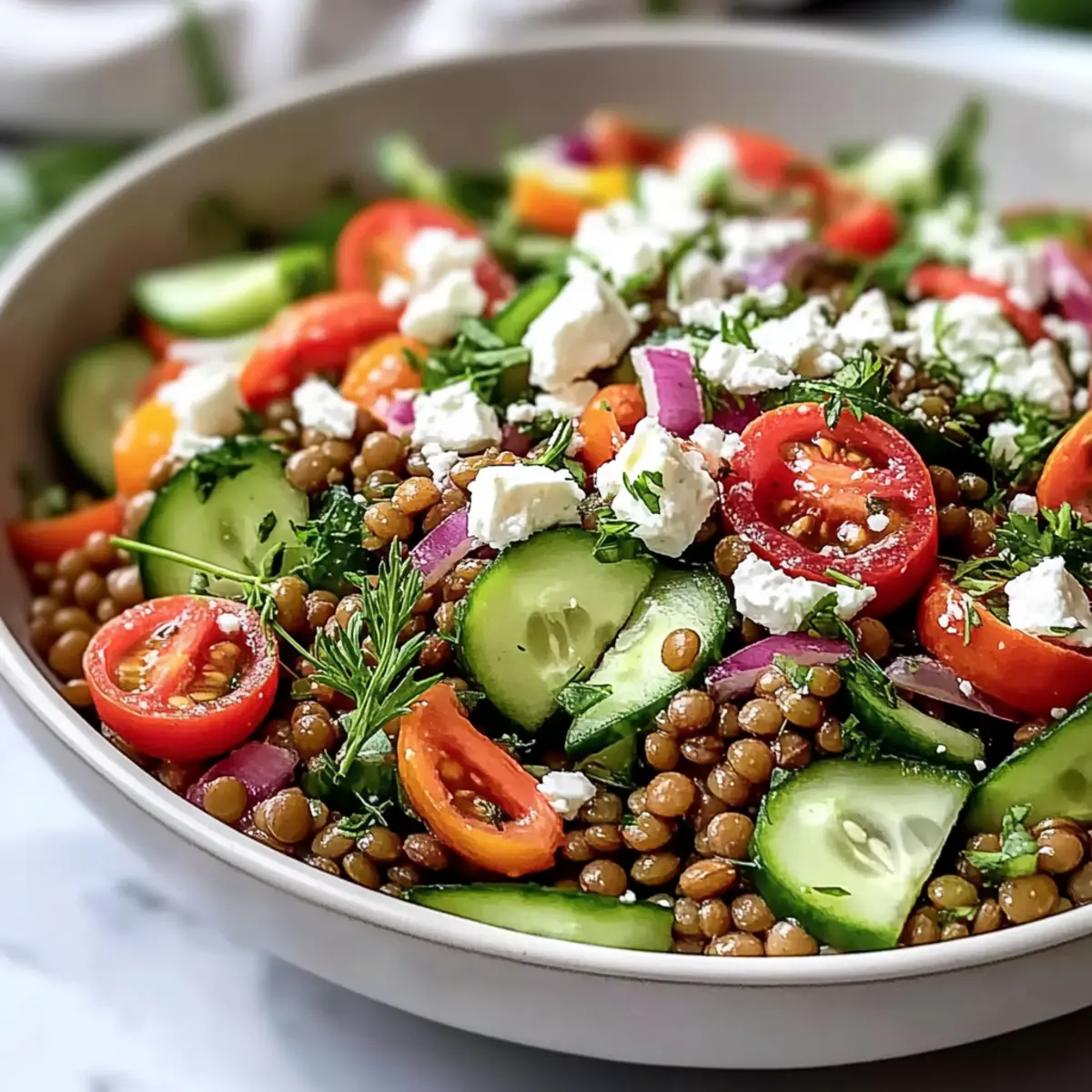 Delicious Mediterranean Lentil Salad for Easy Meal Prep