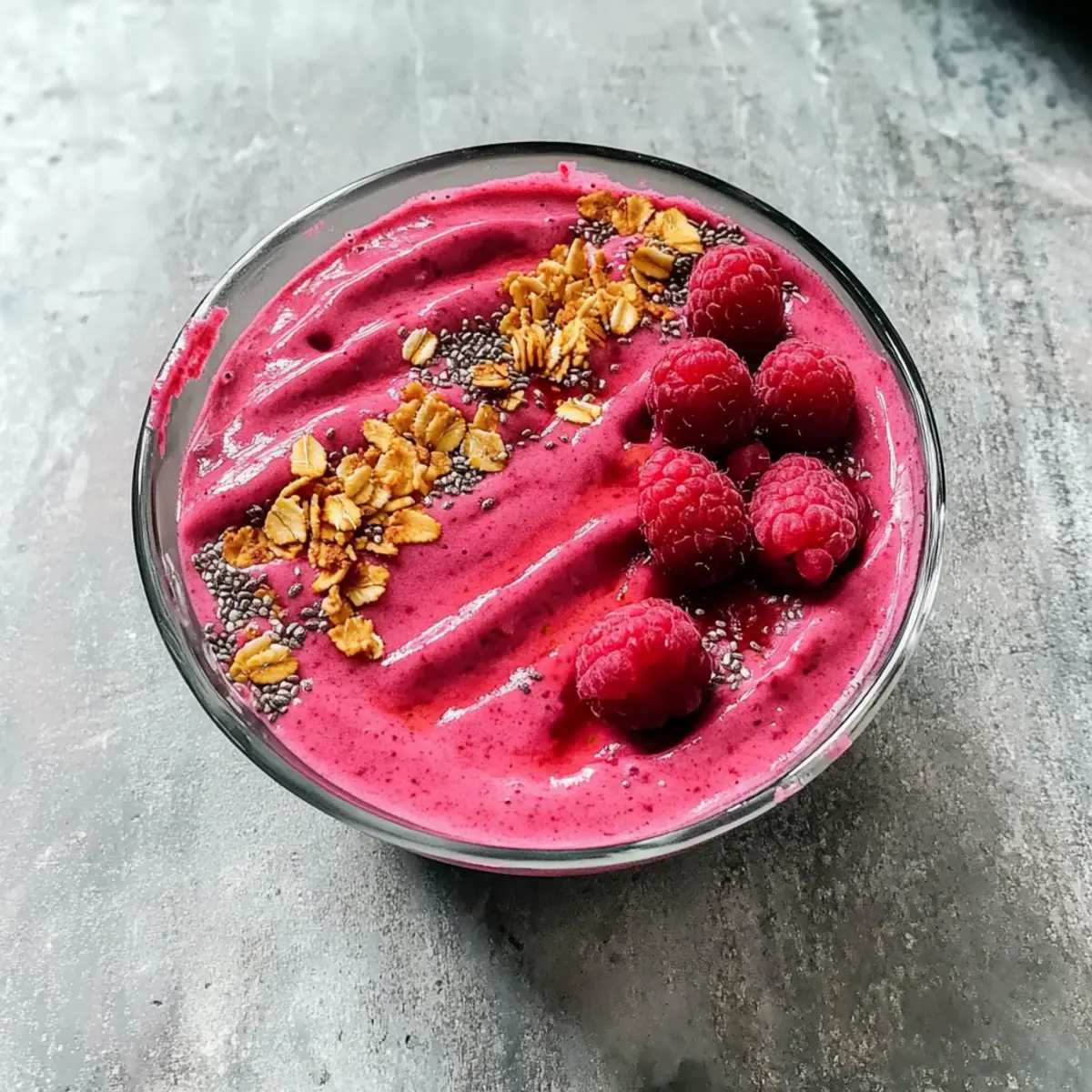 Thick Raspberry Smoothie Bowl: A Healthy Sweet Treat