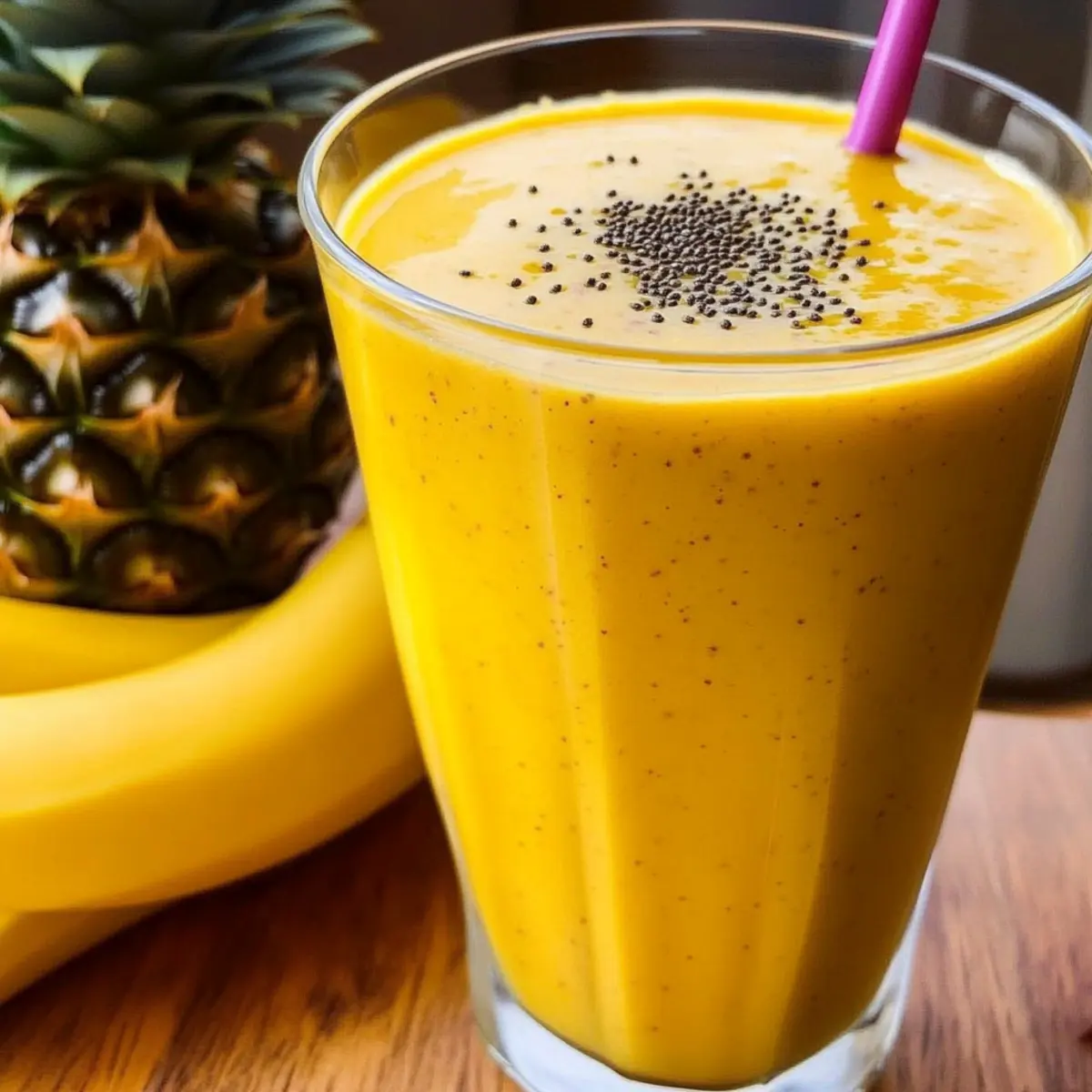 Nourish Your Day with an Anti-inflammatory Pineapple Banana Turmeric Smoothie