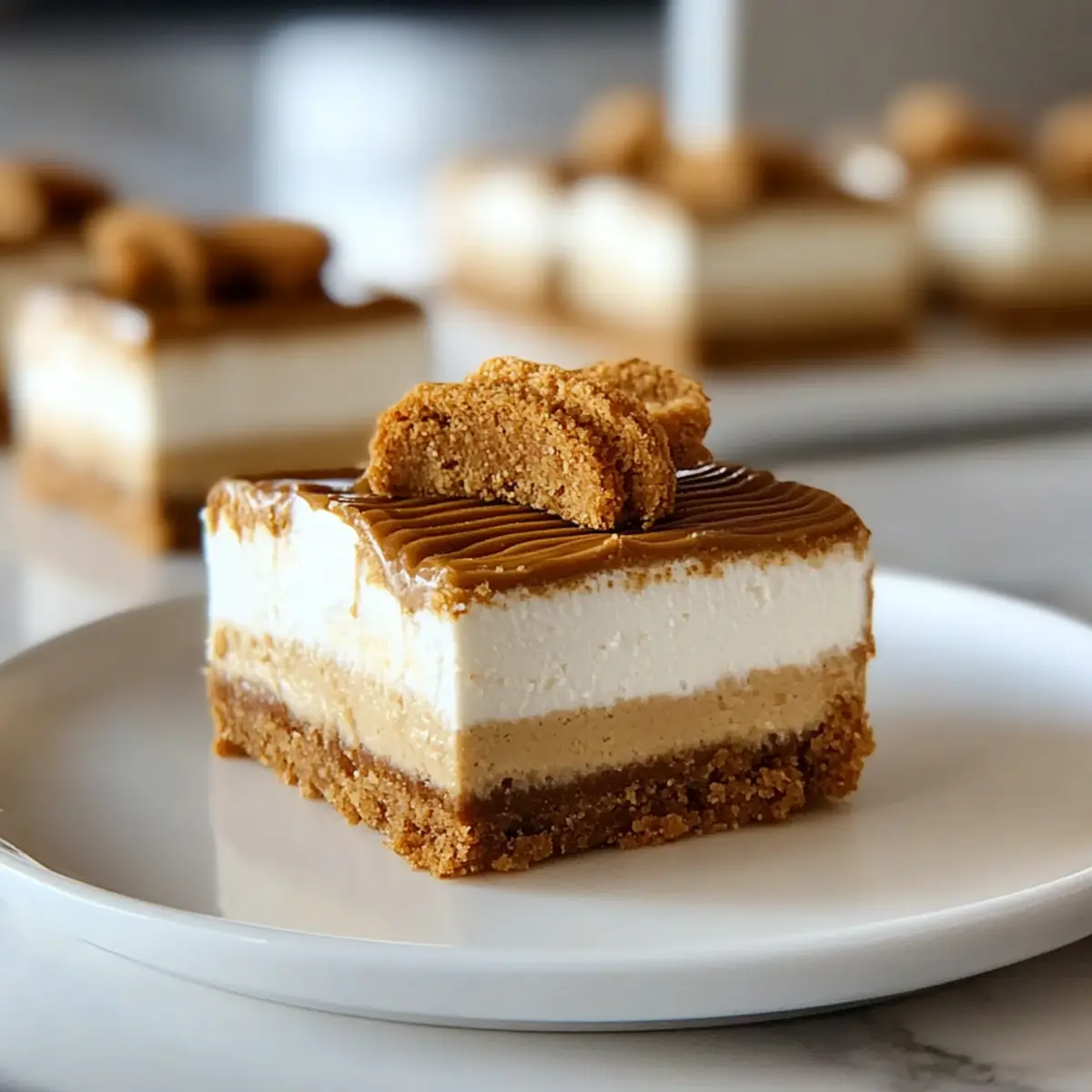 Indulgent No-Bake Biscoff Cheesecake Bars for Easy Entertaining
