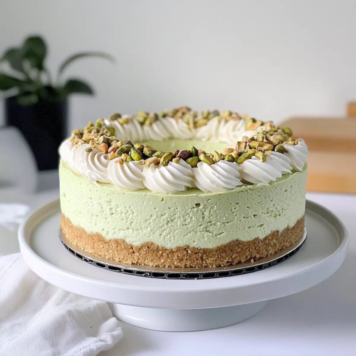 Dreamy No Bake Pistachio Cheesecake for Effortless Indulgence