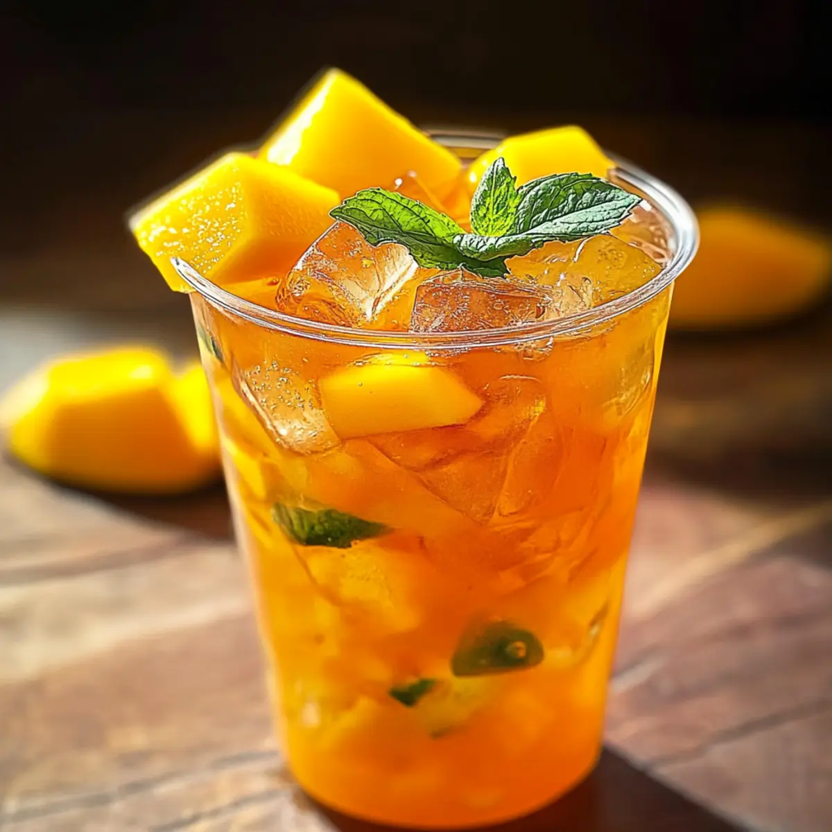 Homemade Mango Iced Tea for a Refreshing Summer Escape