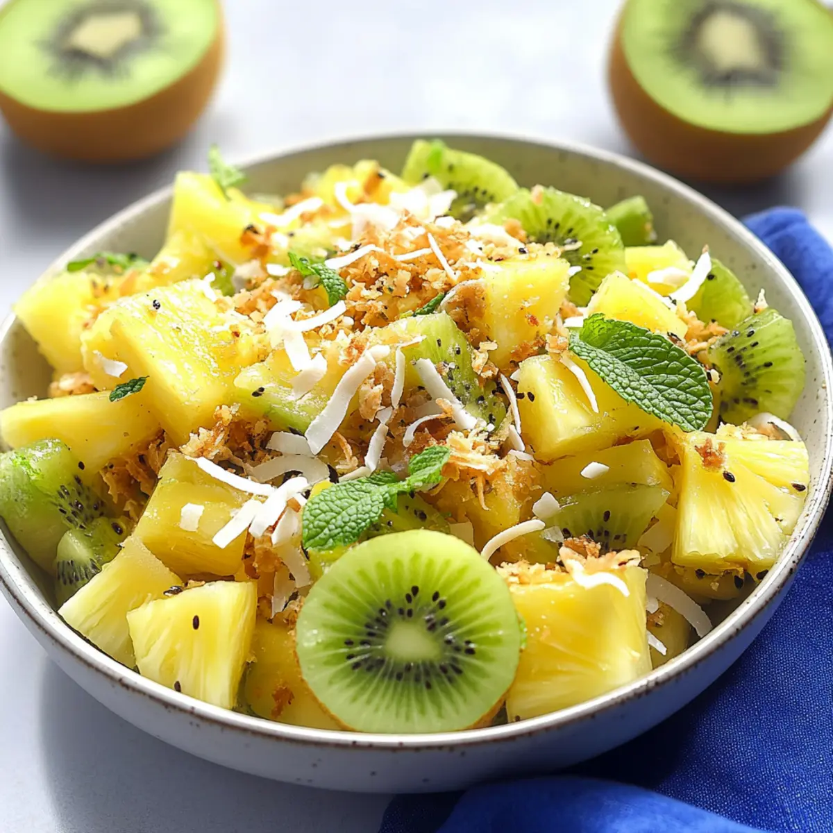 Zesty Pineapple Kiwi Salad That Screams Summer Freshness