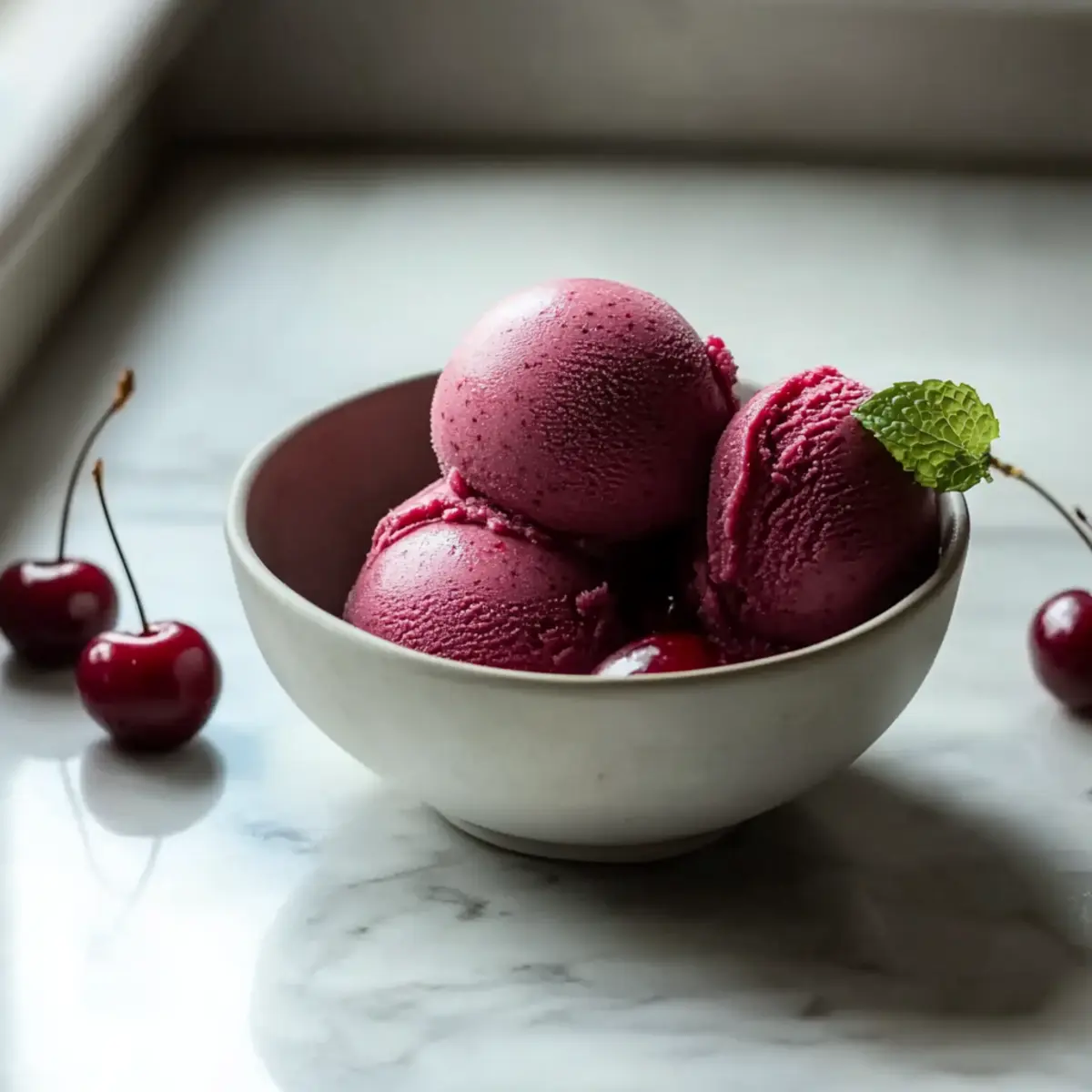 Deliciously Healthy Cherry Sorbet for Guilt-Free Indulgence