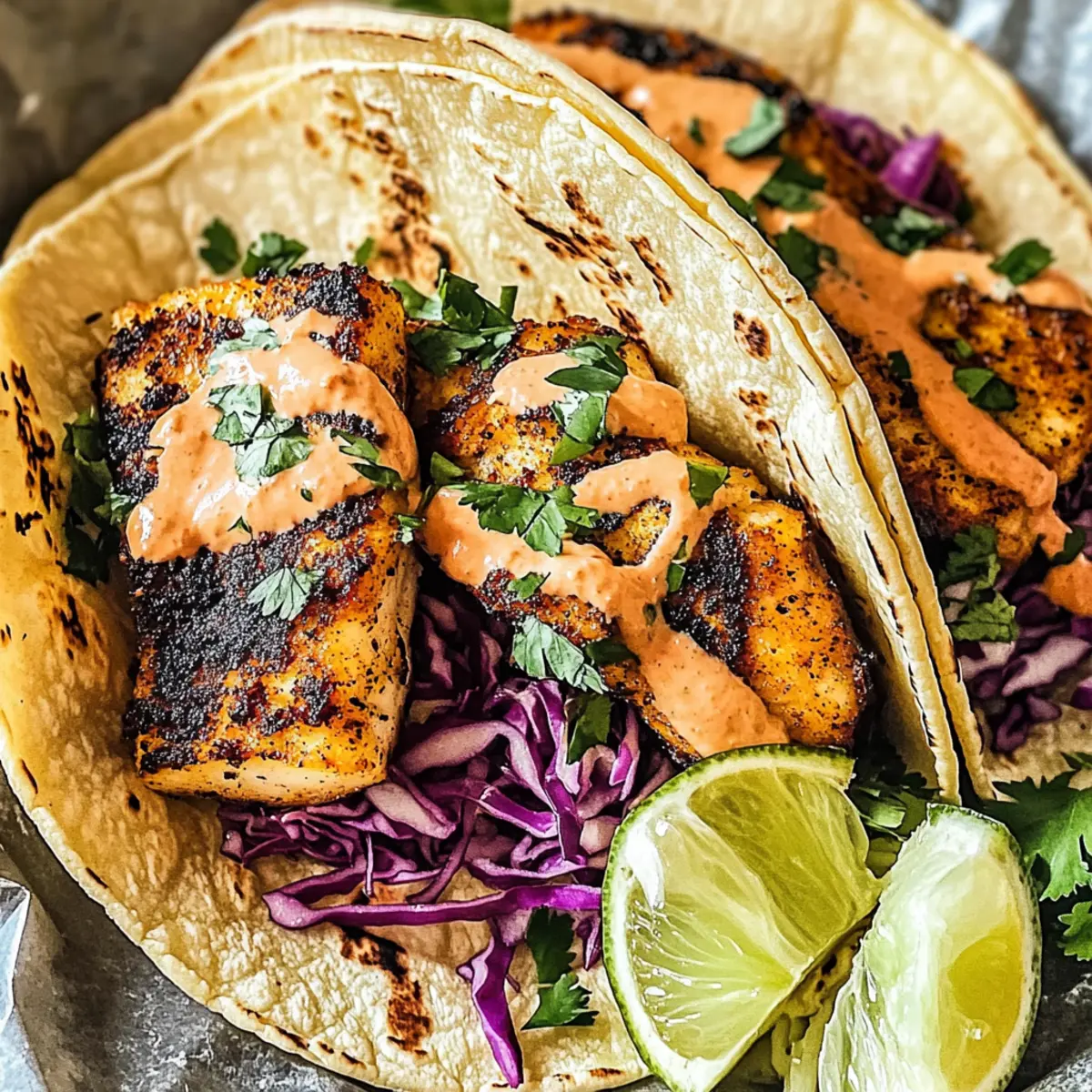 Savor Blackened Fish Tacos With Chipotle-Lime Sauce Tonight!