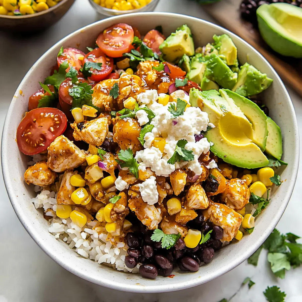 Sweet & Spicy Baja Hot Honey Chicken Bowls in 30 Minutes