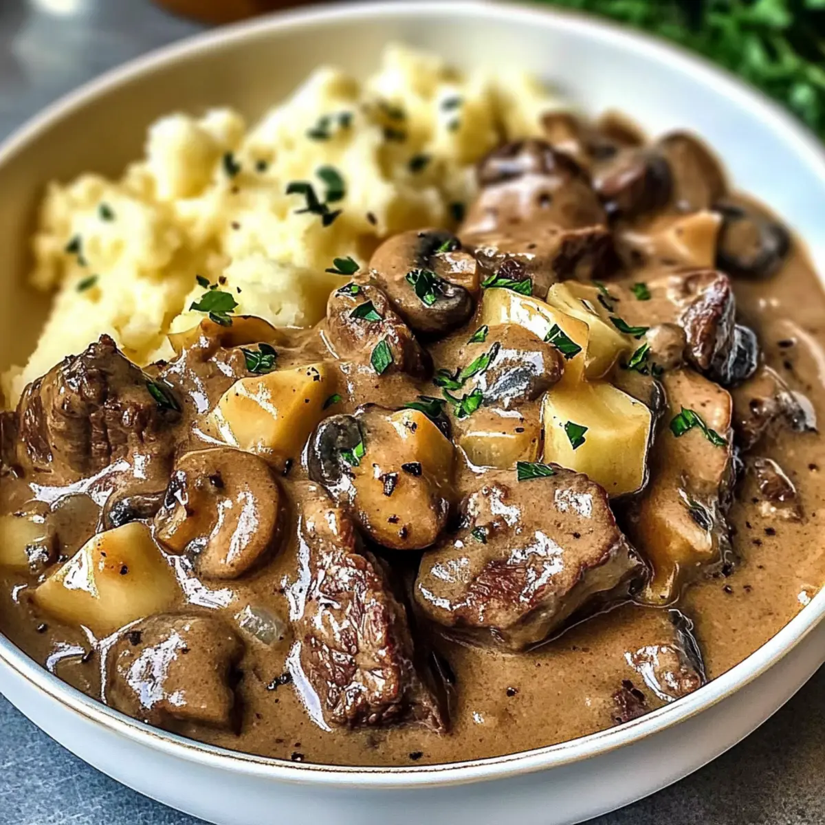 Savory Slow Cooked Steak Diane Casserole for Cozy Nights