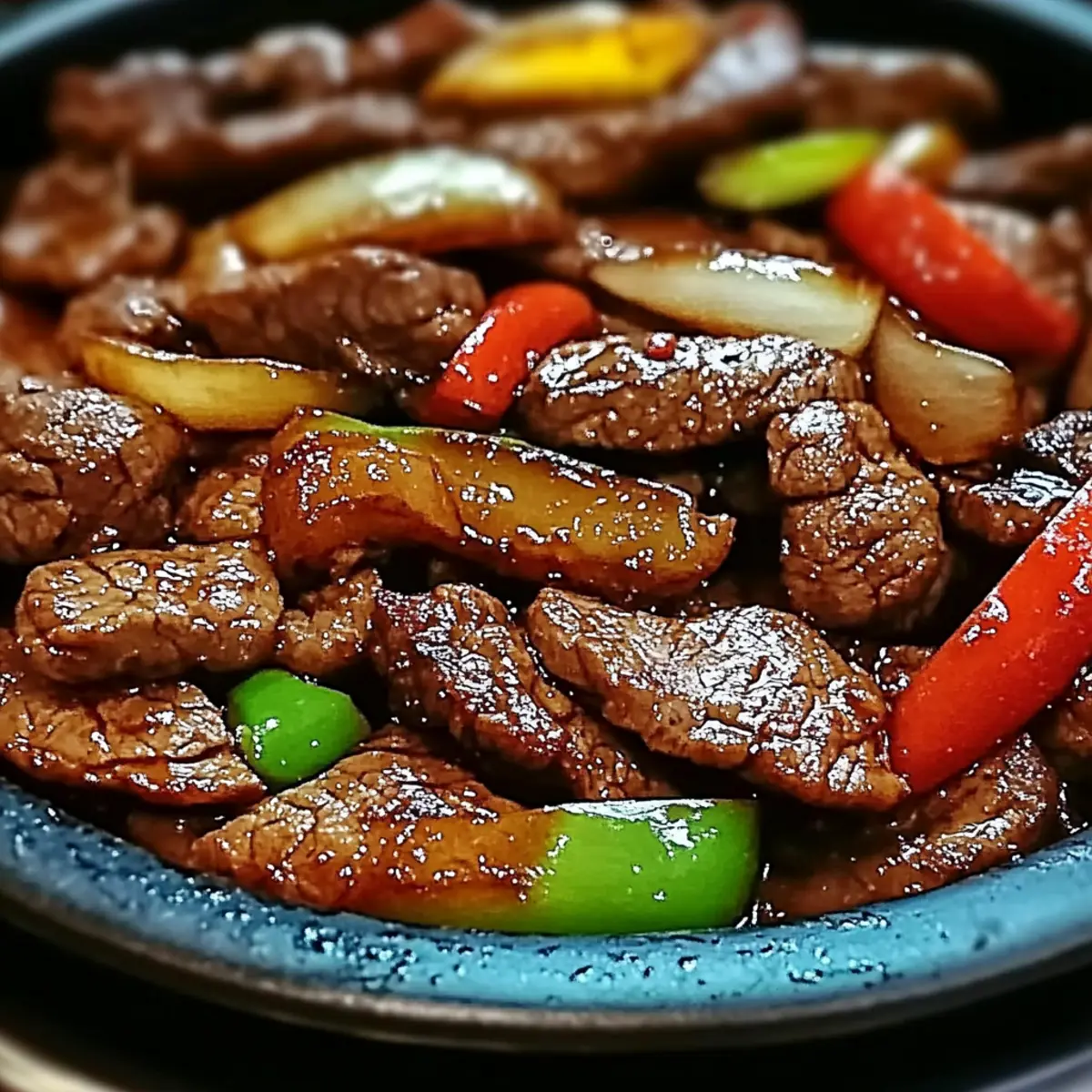 Sizzling Chinese Pepper Steak with Onions for Quick Flavor
