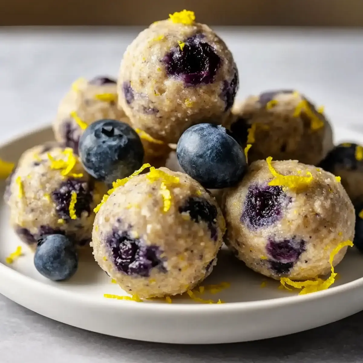 No-Bake Lemon Blueberry Protein Bites for Guilt-Free Snacking
