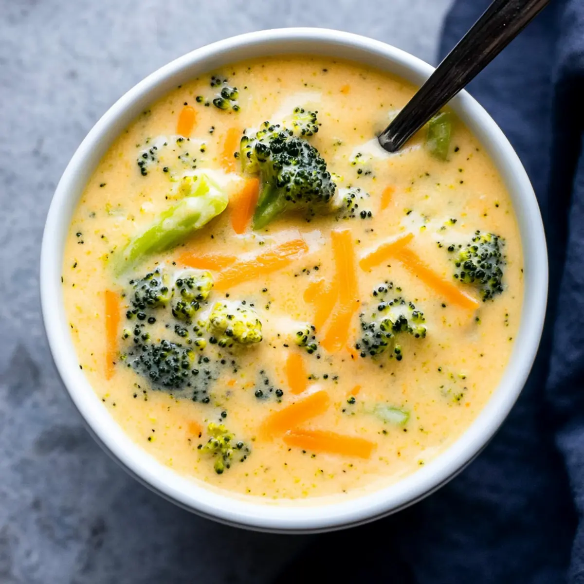 Creamy Broccoli Cheddar Soup in 30 Minutes or Less