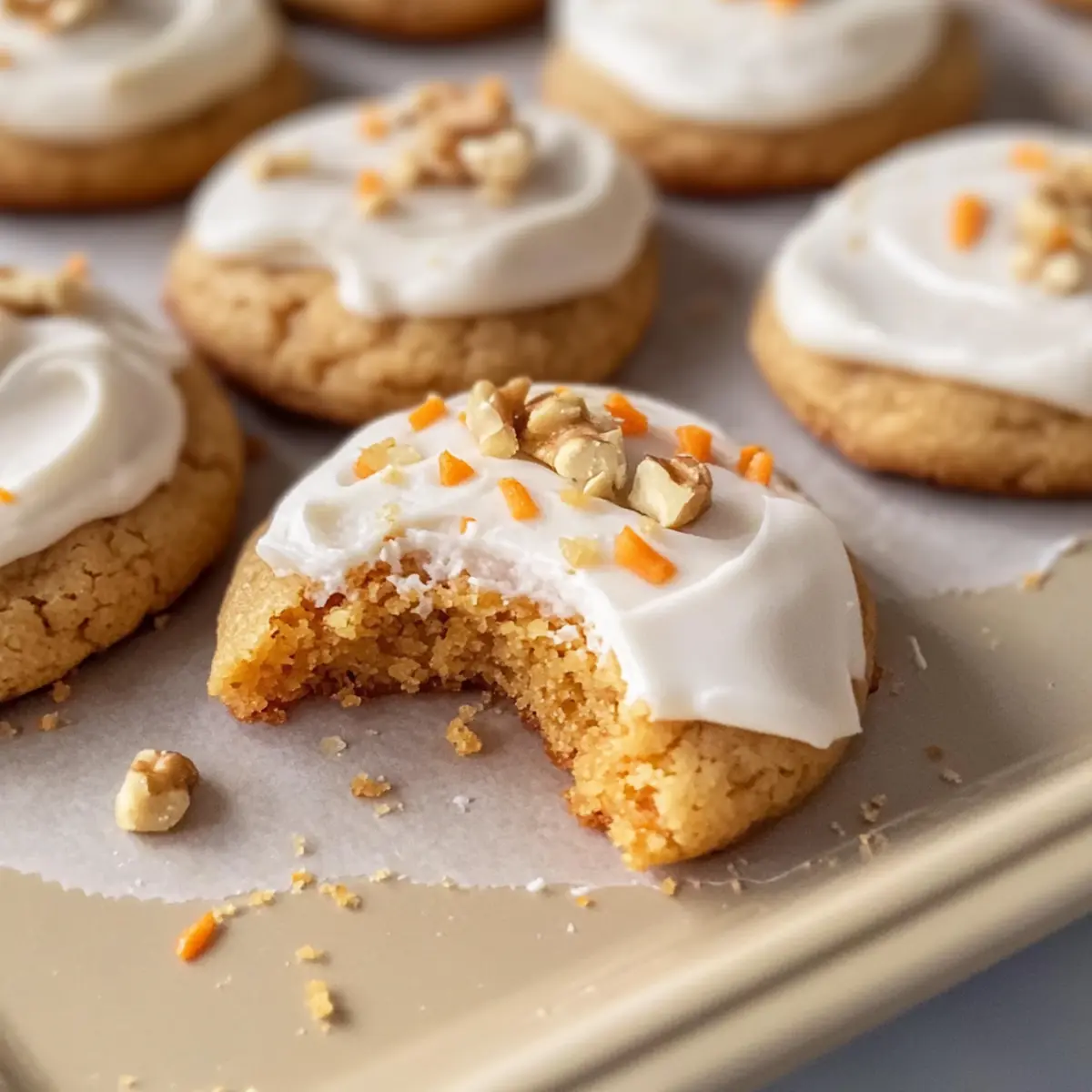 Delicious Carrot Cake Cookies with Cream Cheese Frosting