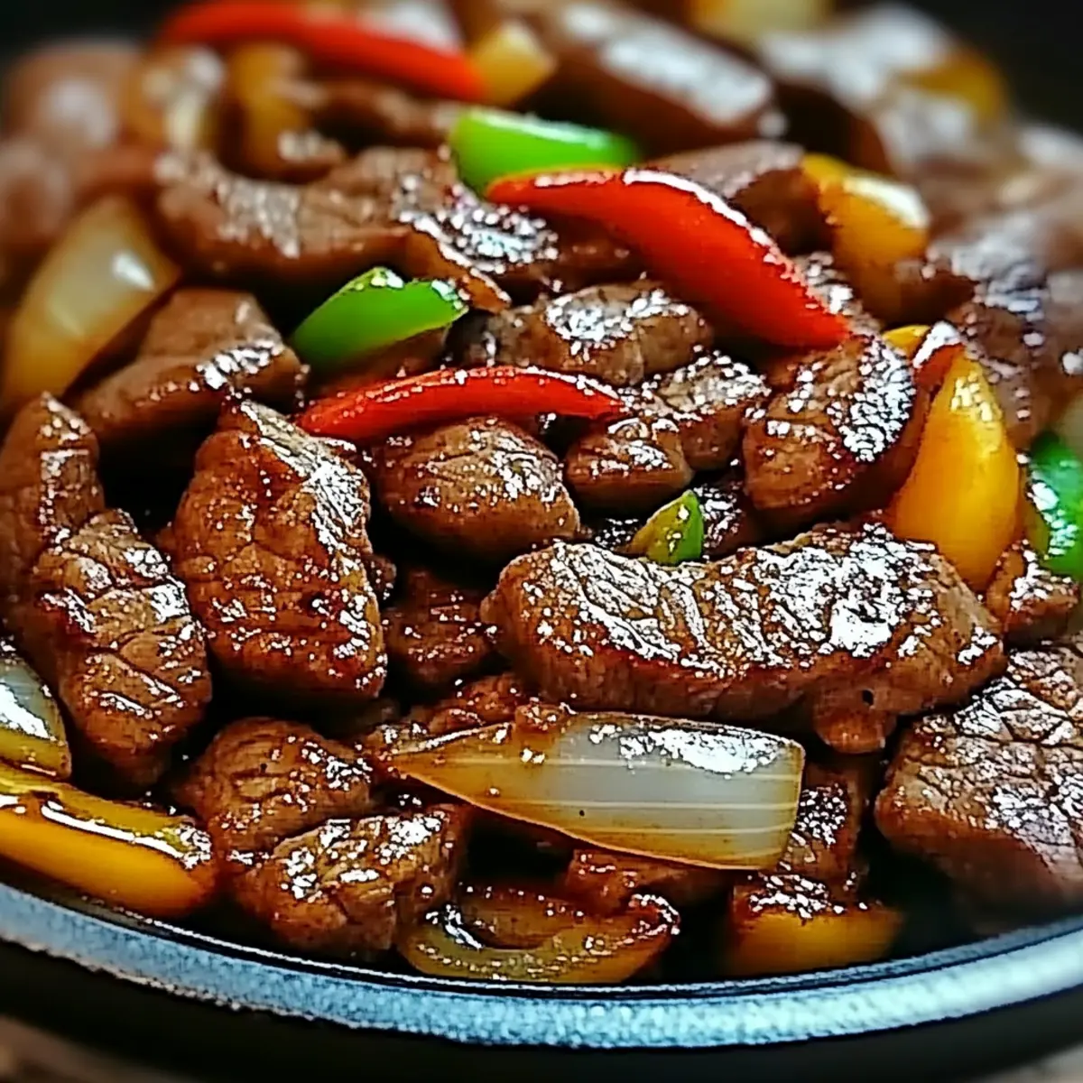 Sizzling Chinese Pepper Steak with Onions Ready in 20 Minutes