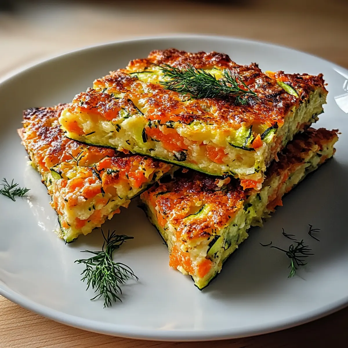 Zucchini and Carrot Slice: A Cheesy Veggie Snack Delight