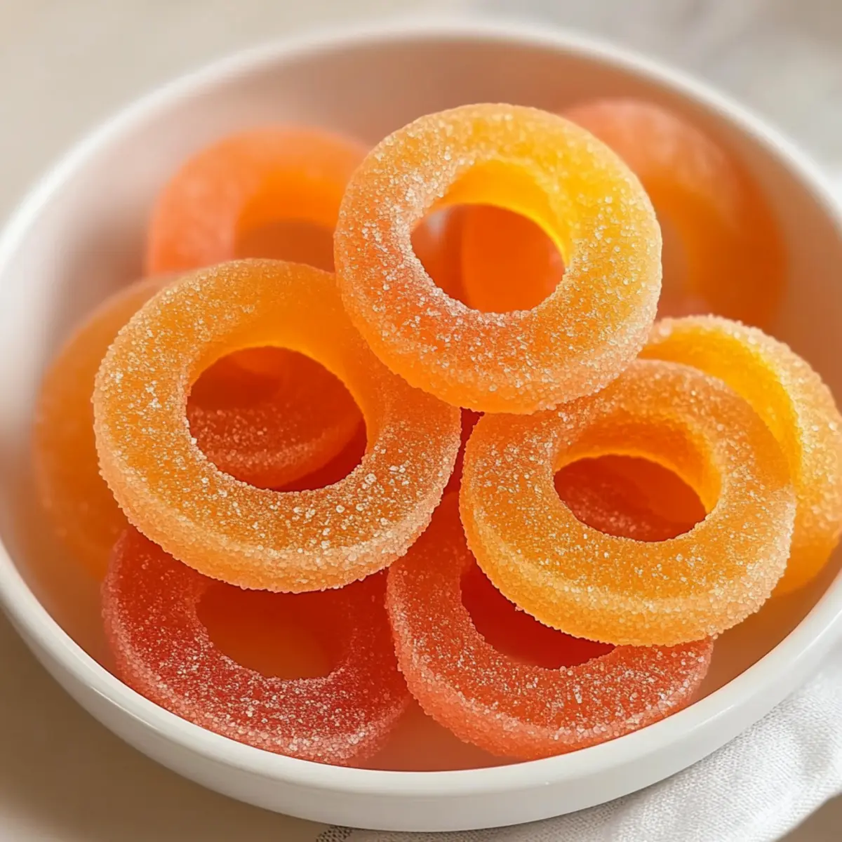 Homemade Gummy Peach Rings That Taste Like Summer Joy