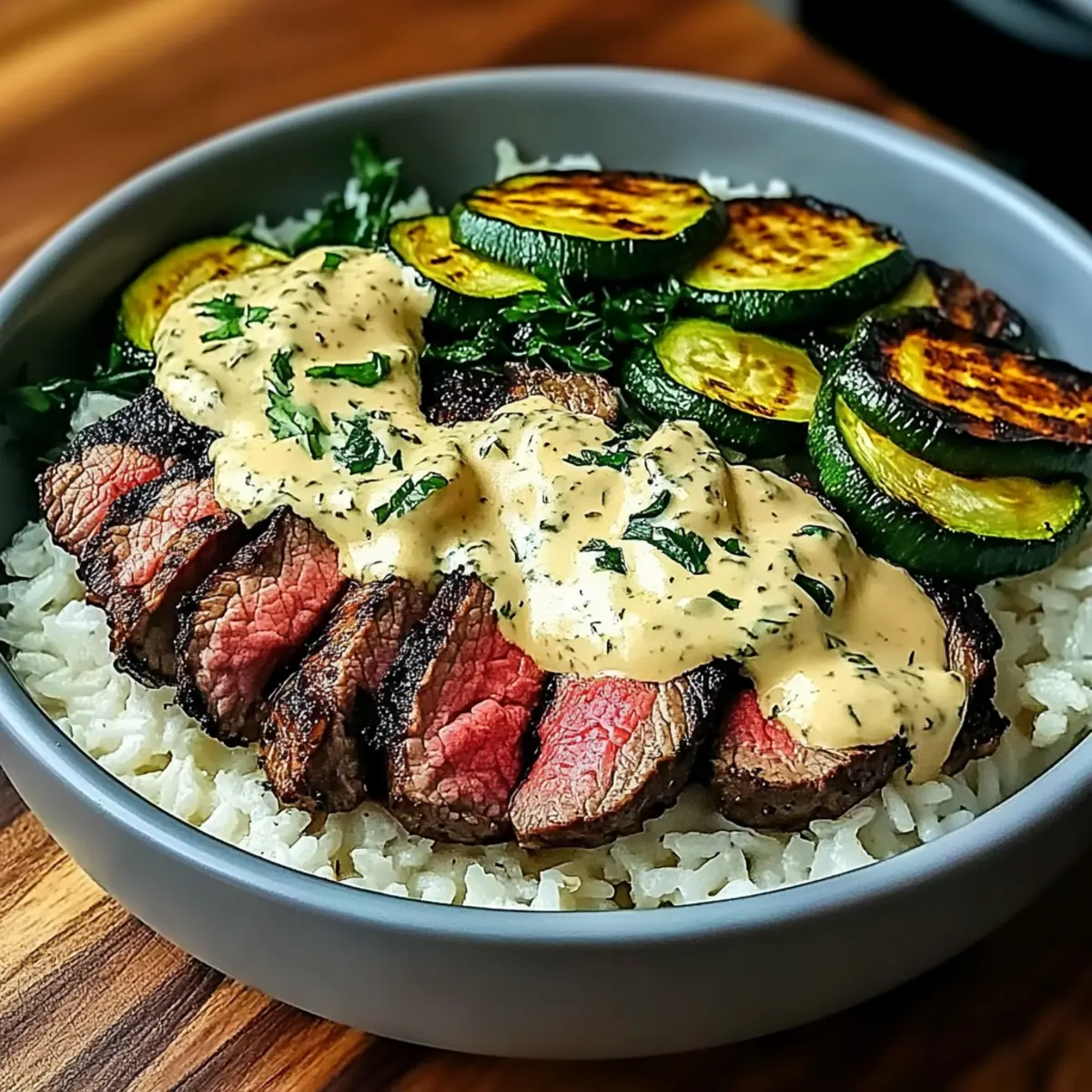 Grilled Steak Bowl with Zucchini: A Flavorful Weeknight Delight