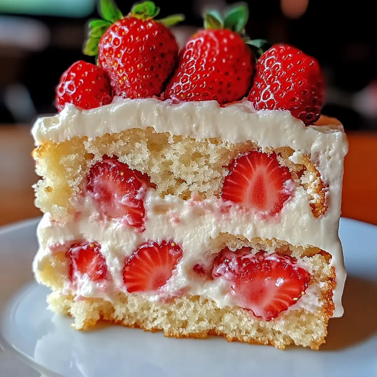 Strawberry Custard Delight Cake: A Dreamy, Fruity Bliss