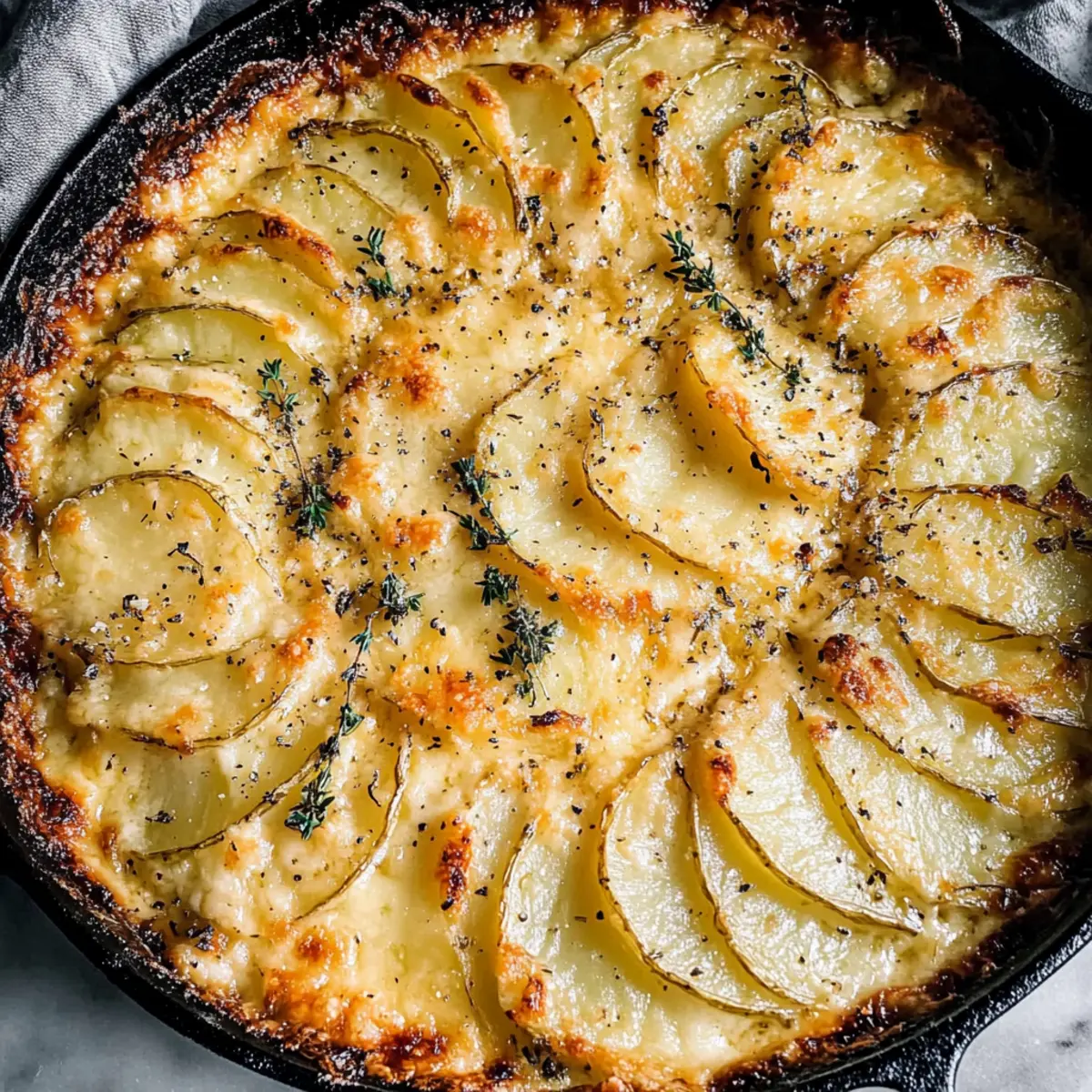 Crispy Parmesan and Gruyere Potato Gratin That Warm Hearts