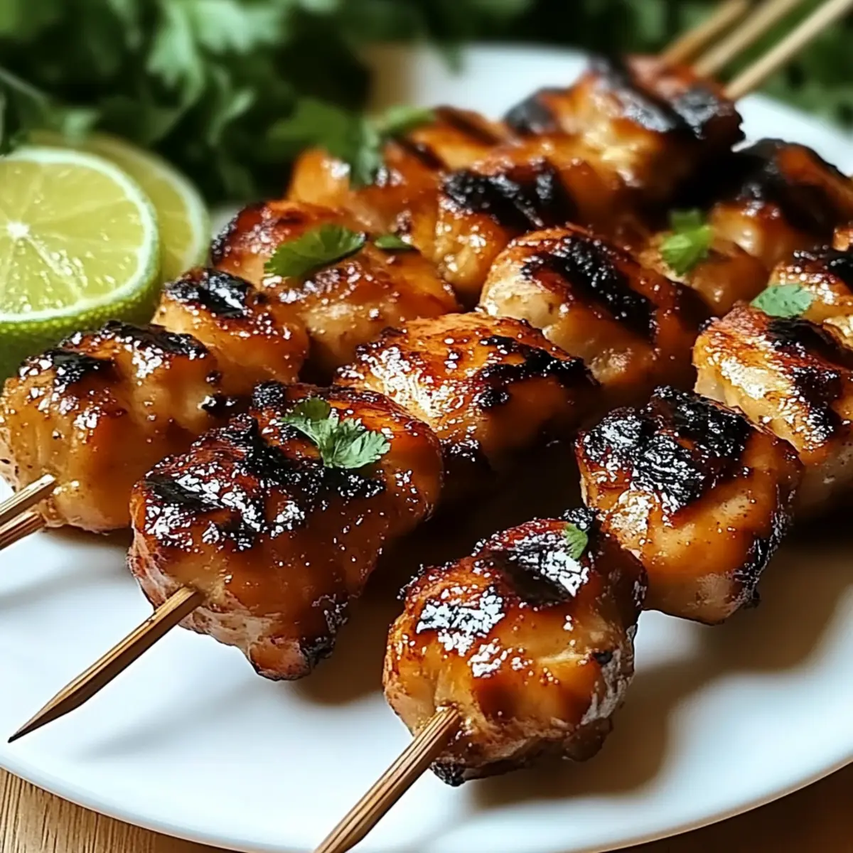 Tropical Grilled Thai Coconut Chicken Skewers for a Flavor Escape