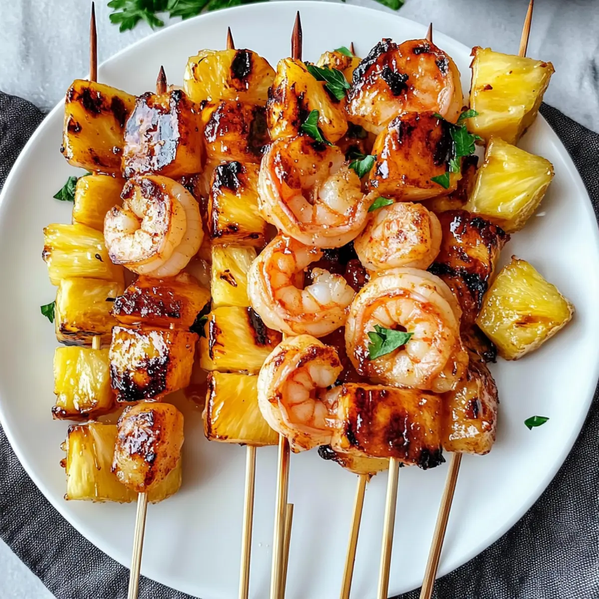 Sweet and Spicy Pineapple Shrimp Skewers for Summer BBQ Fun