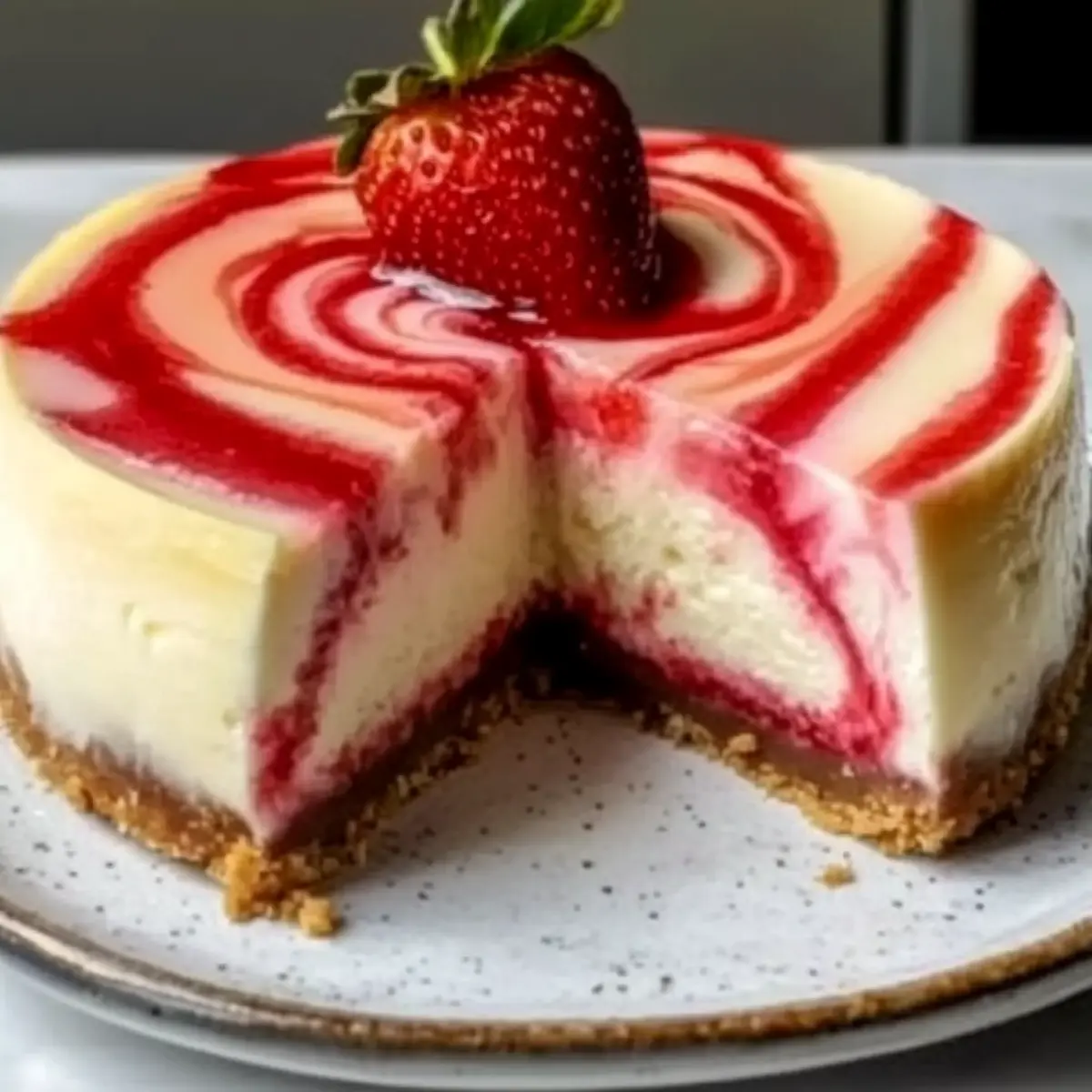 Irresistible Strawberry Swirl Cheesecake Recipe for All Occasions
