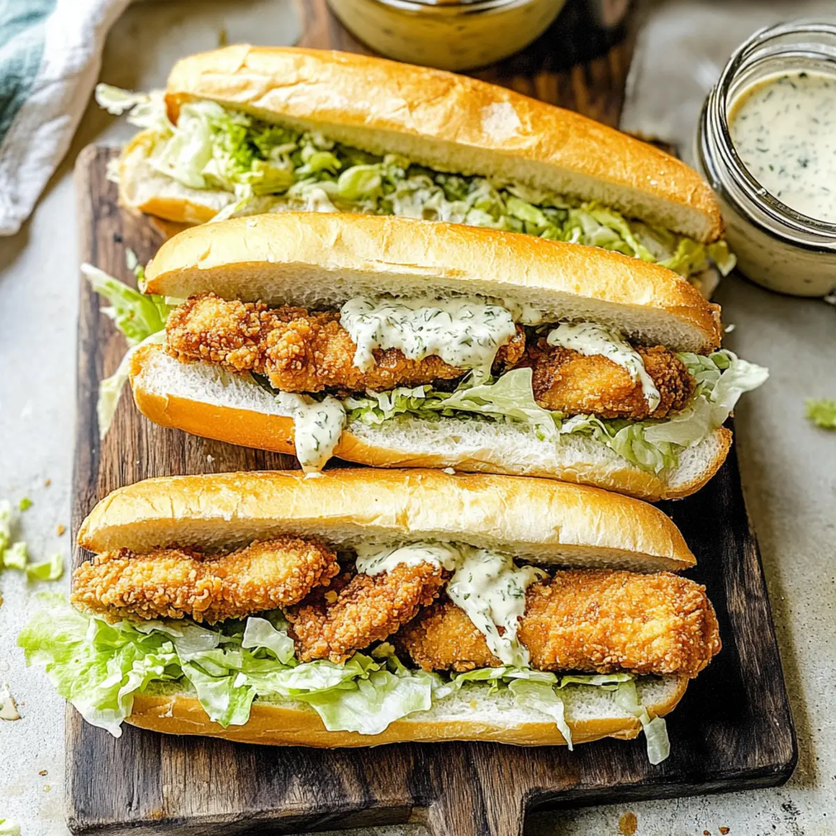 Crispy Chicken Caesar Sandwiches for a Flavorful Twist