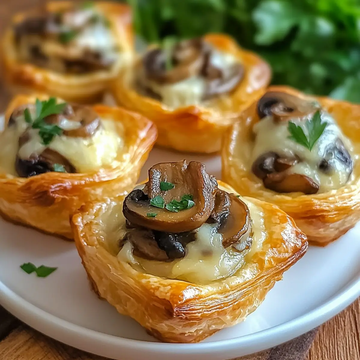 Cheesy Mushroom Puff Bites: Irresistible Flavor in Every Bite