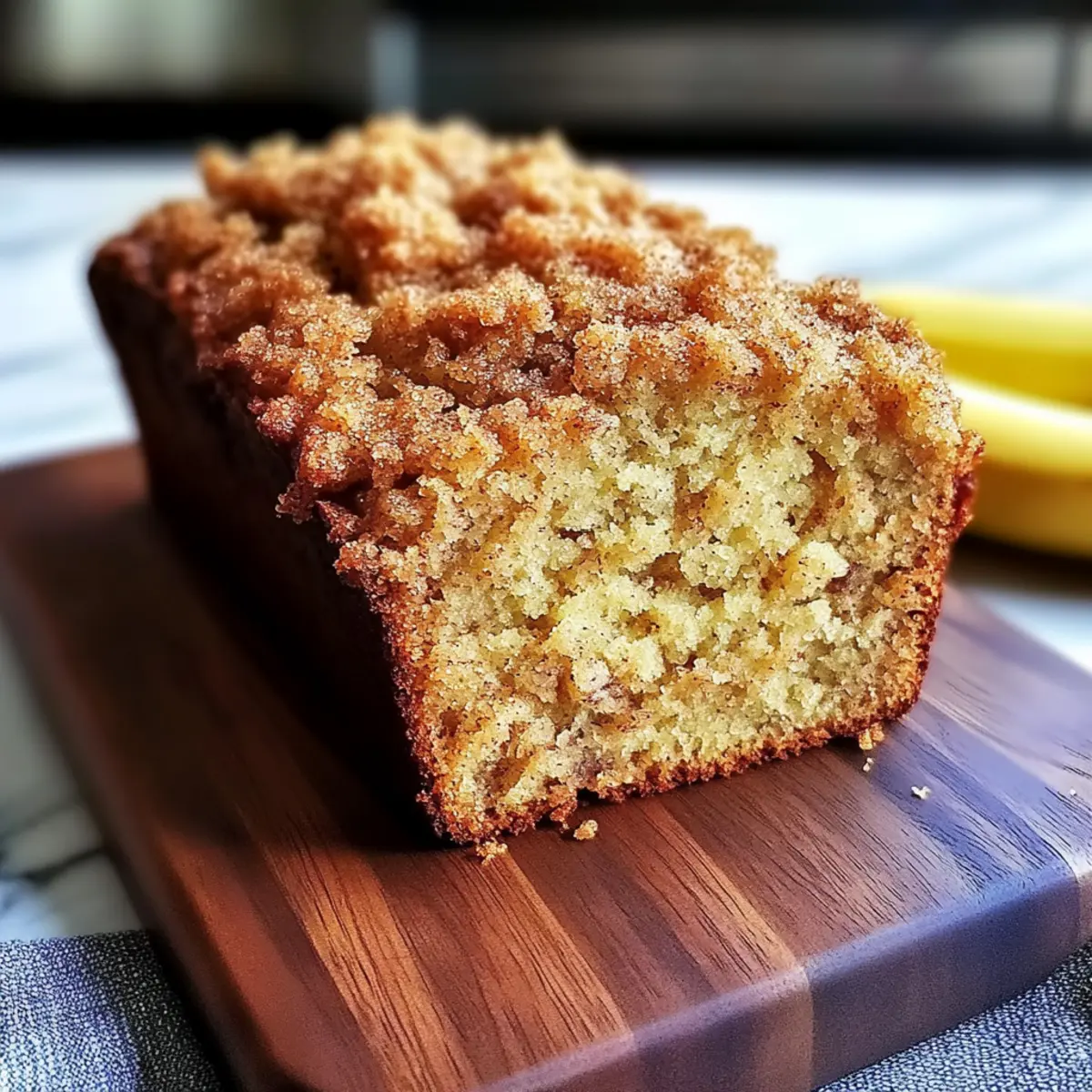 Cinnamon Crumb Banana Bread: Your Cozy Baking Companion