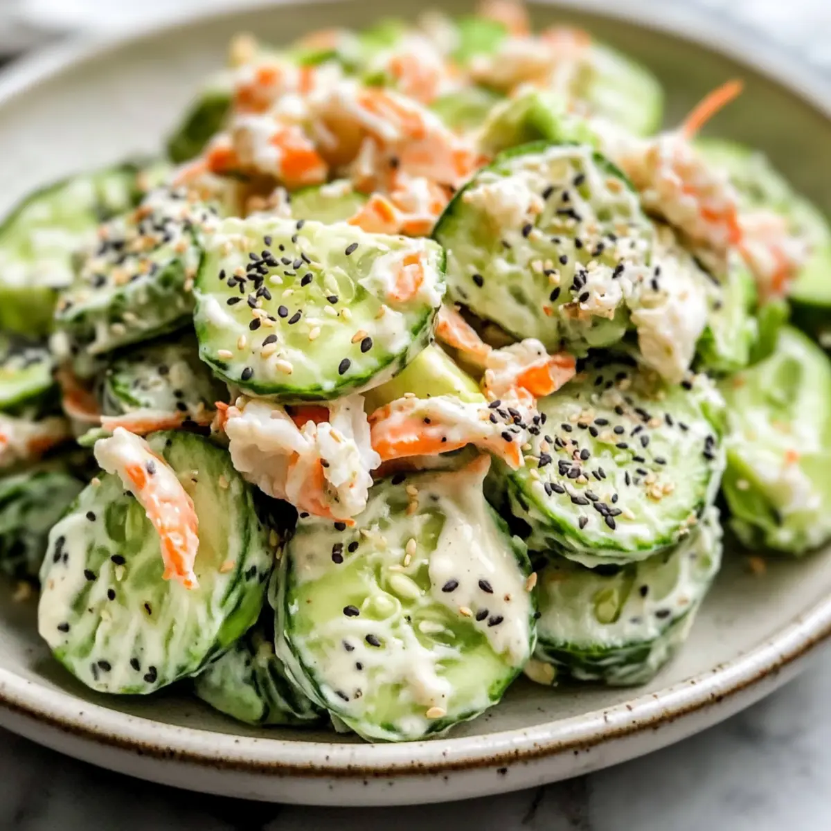 California Roll Cucumber Salad: Refreshing Low-Carb Bliss