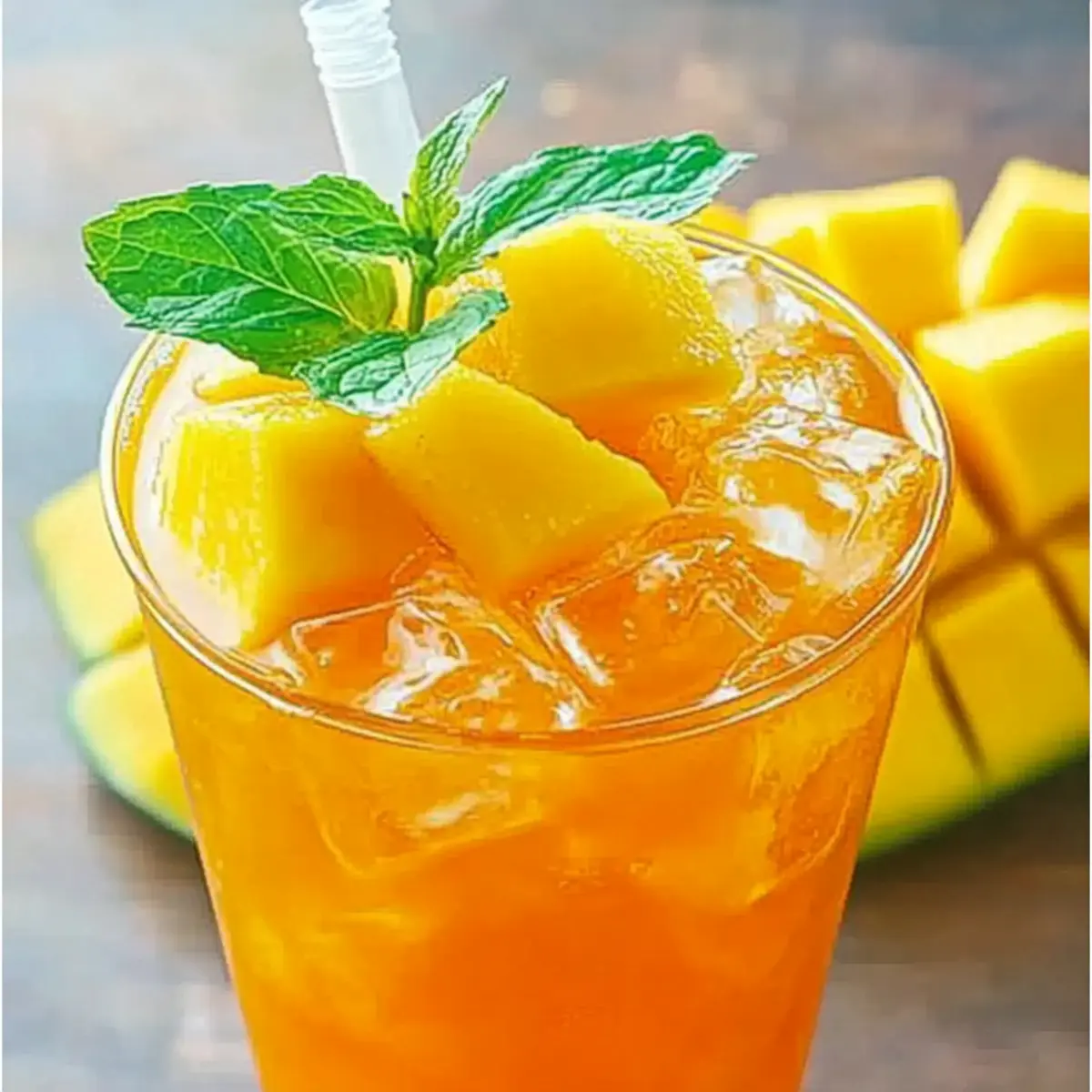 Refreshingly Easy Homemade Mango Iced Tea Perfect for Summer